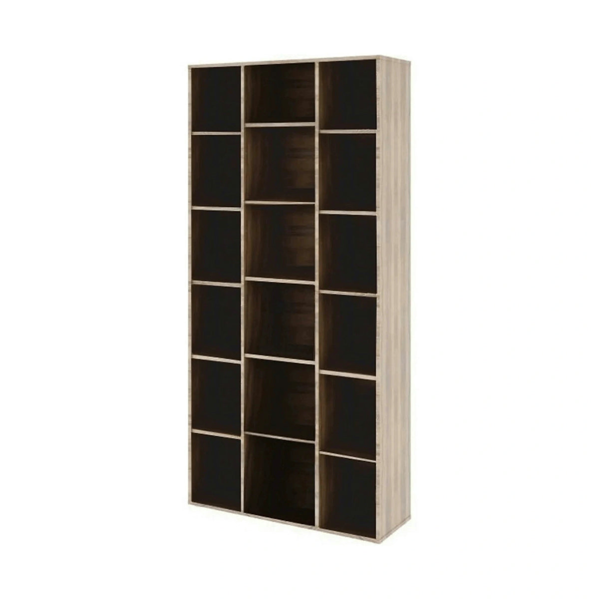 Biblioteca DUNAJ TIP 13, stejar sonoma, DTD laminat, 90x32x191 cm