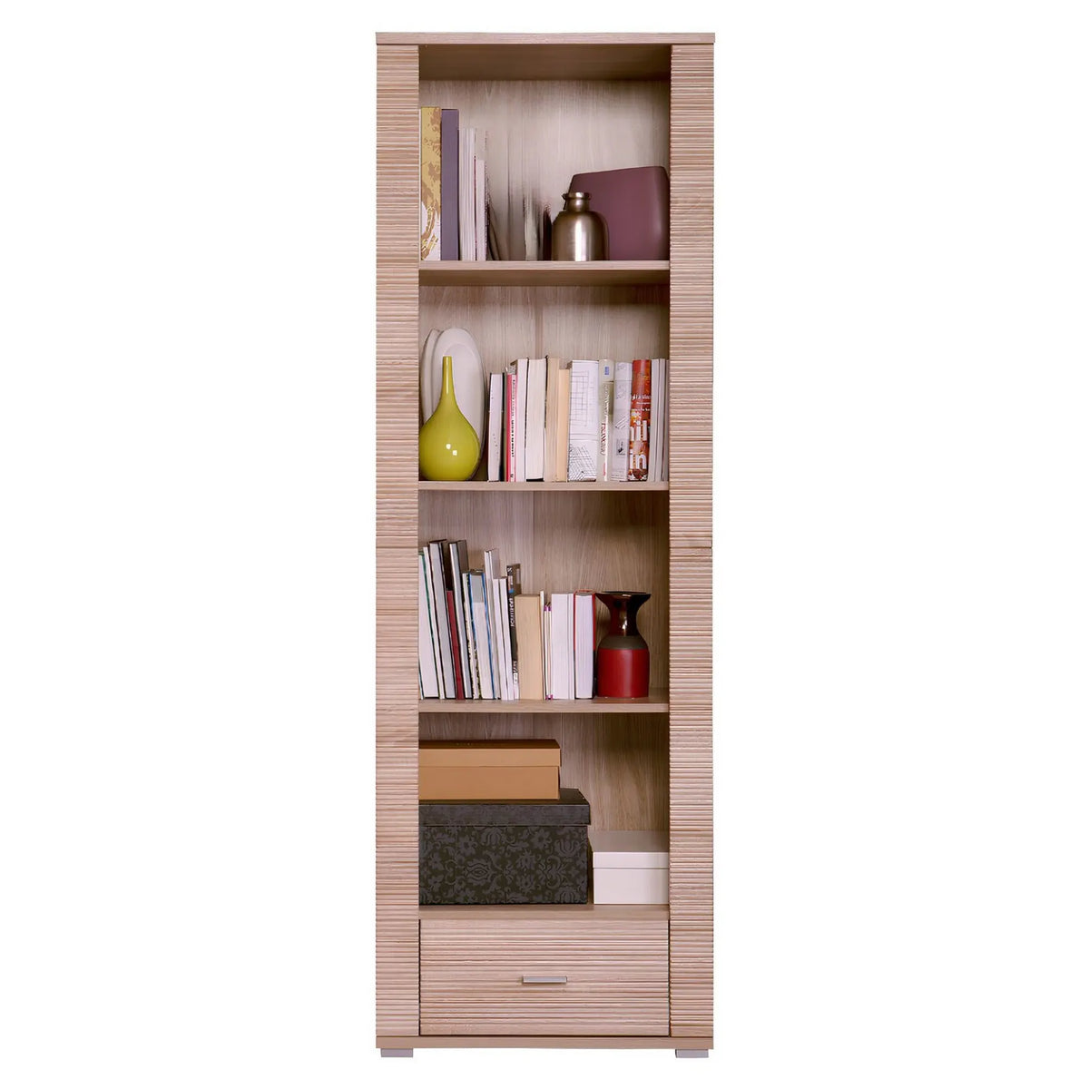 Biblioteca GRAND TIP 6, stejar sonoma, PAL laminat, 63x39x192 cm