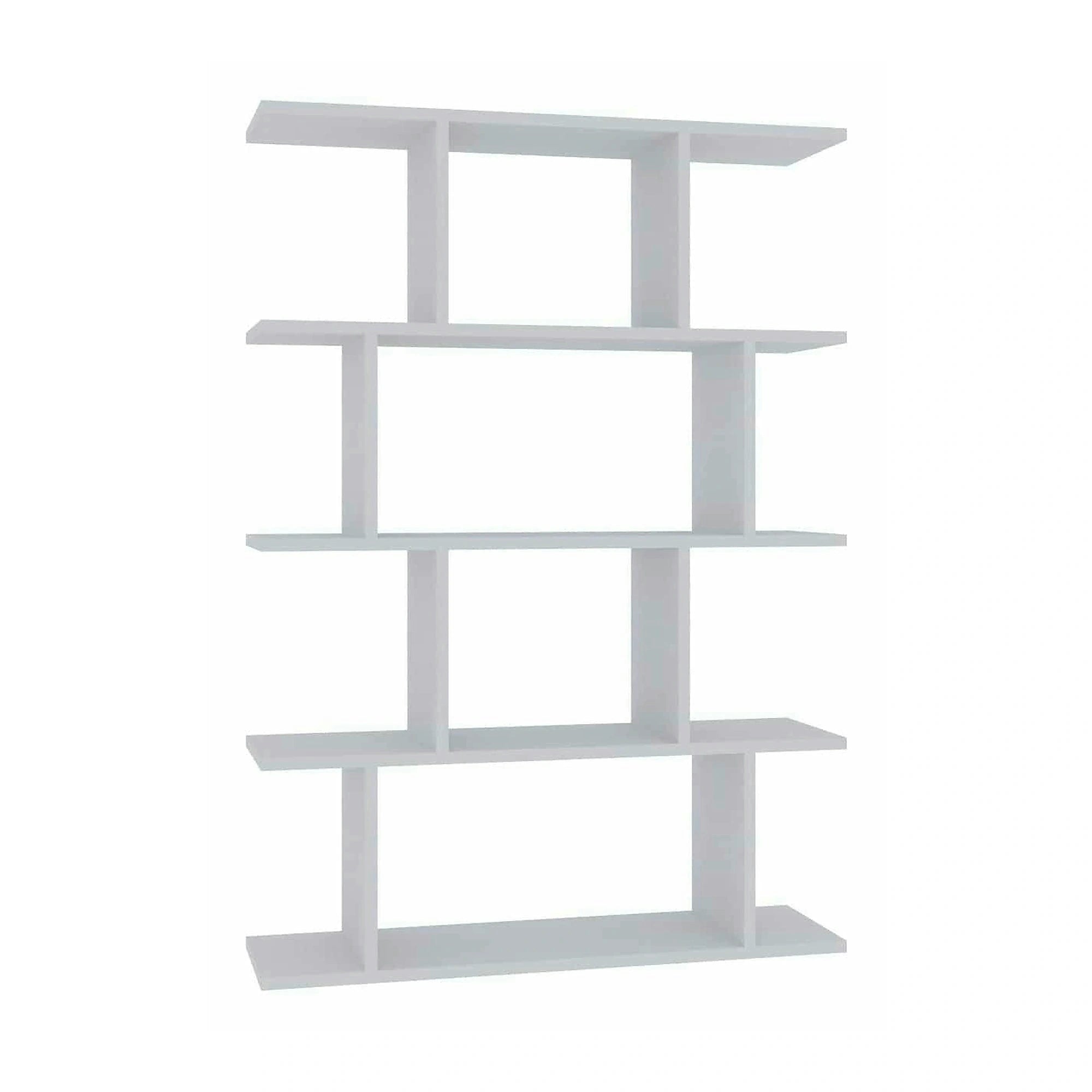 Biblioteca HARMON, alb, PAL melaminat, 90x25x127 cm