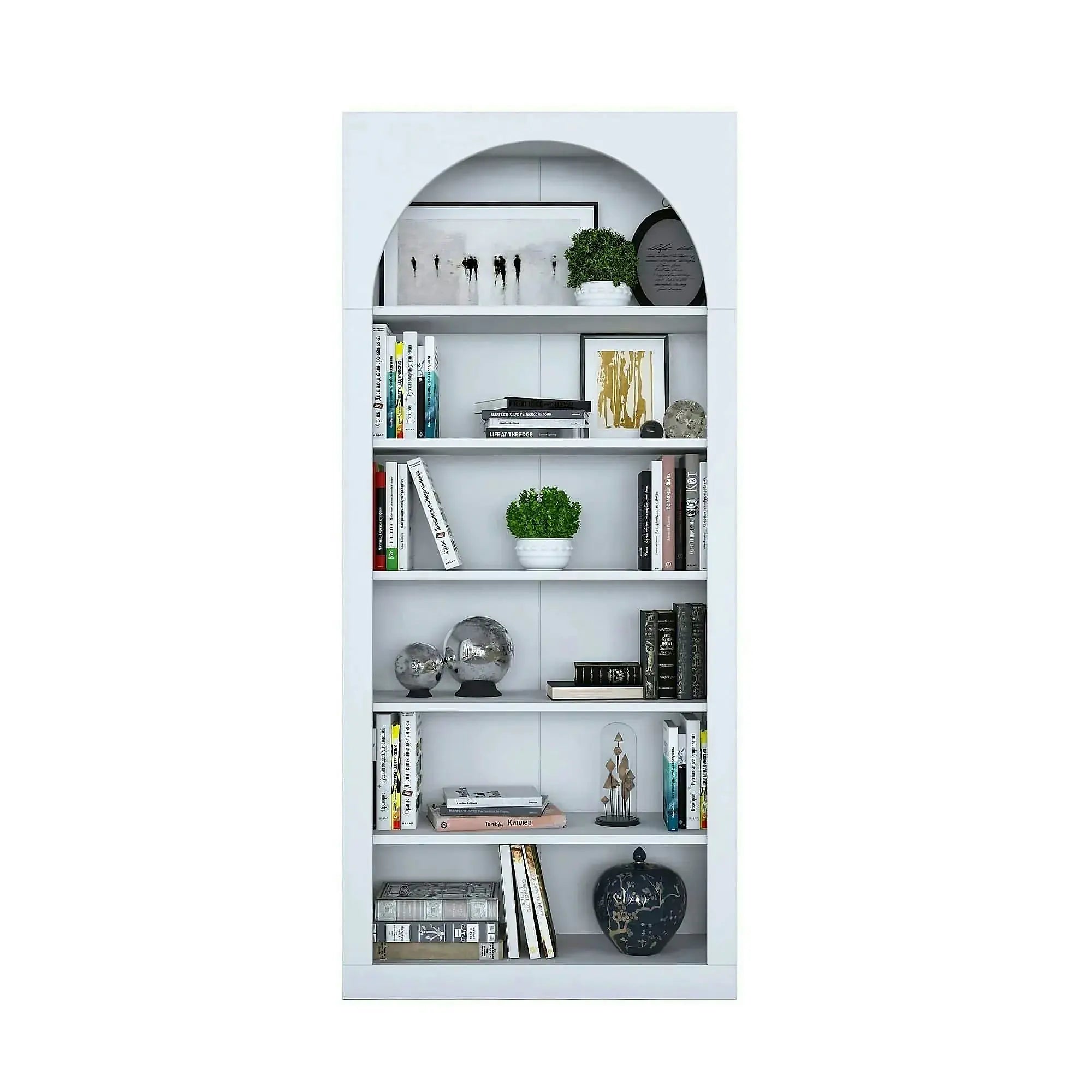Biblioteca HC116 3142, alb, PAL melaminat, 80x32x180 cm