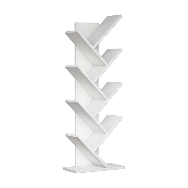 Biblioteca HITIT, alb, PAL melaminat, 46x22x129 cm
