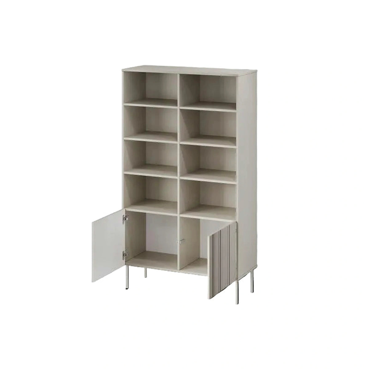 Biblioteca ISLA, bej, PAL laminat, 100x40x175 cm