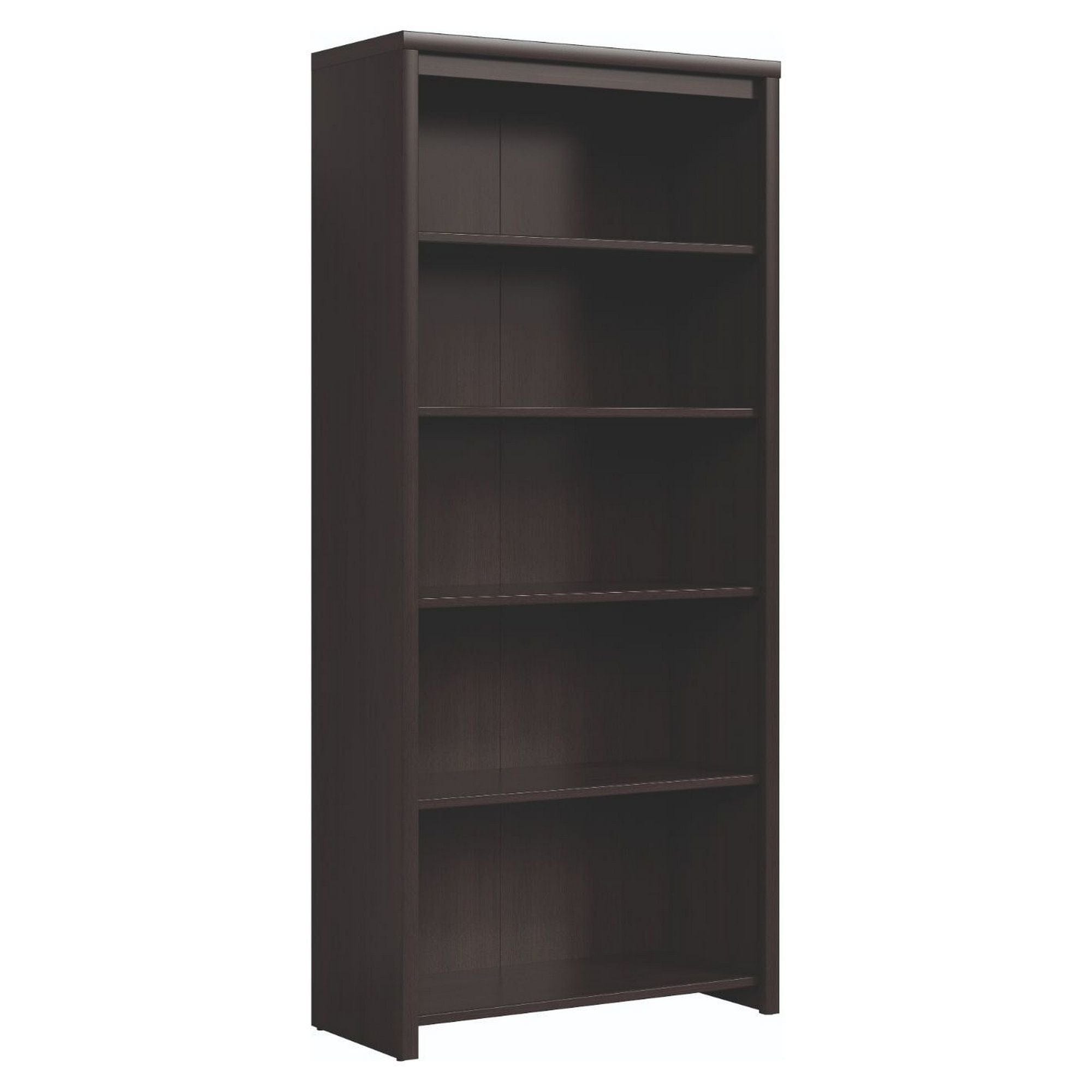 Biblioteca KASPIAN, wenge, PAL infoliat, 90x41x201 cm