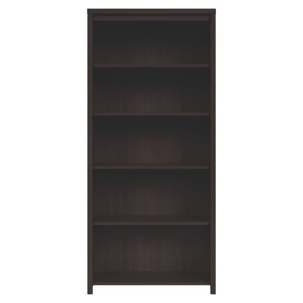 Biblioteca KASPIAN, wenge, PAL infoliat, 90x41x201 cm