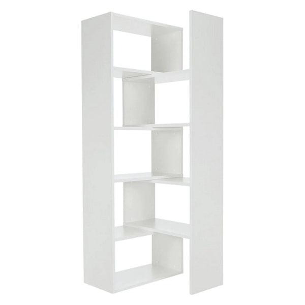 Biblioteca KLOE I, alb, PAL melaminat, 72/125x33x188 cm