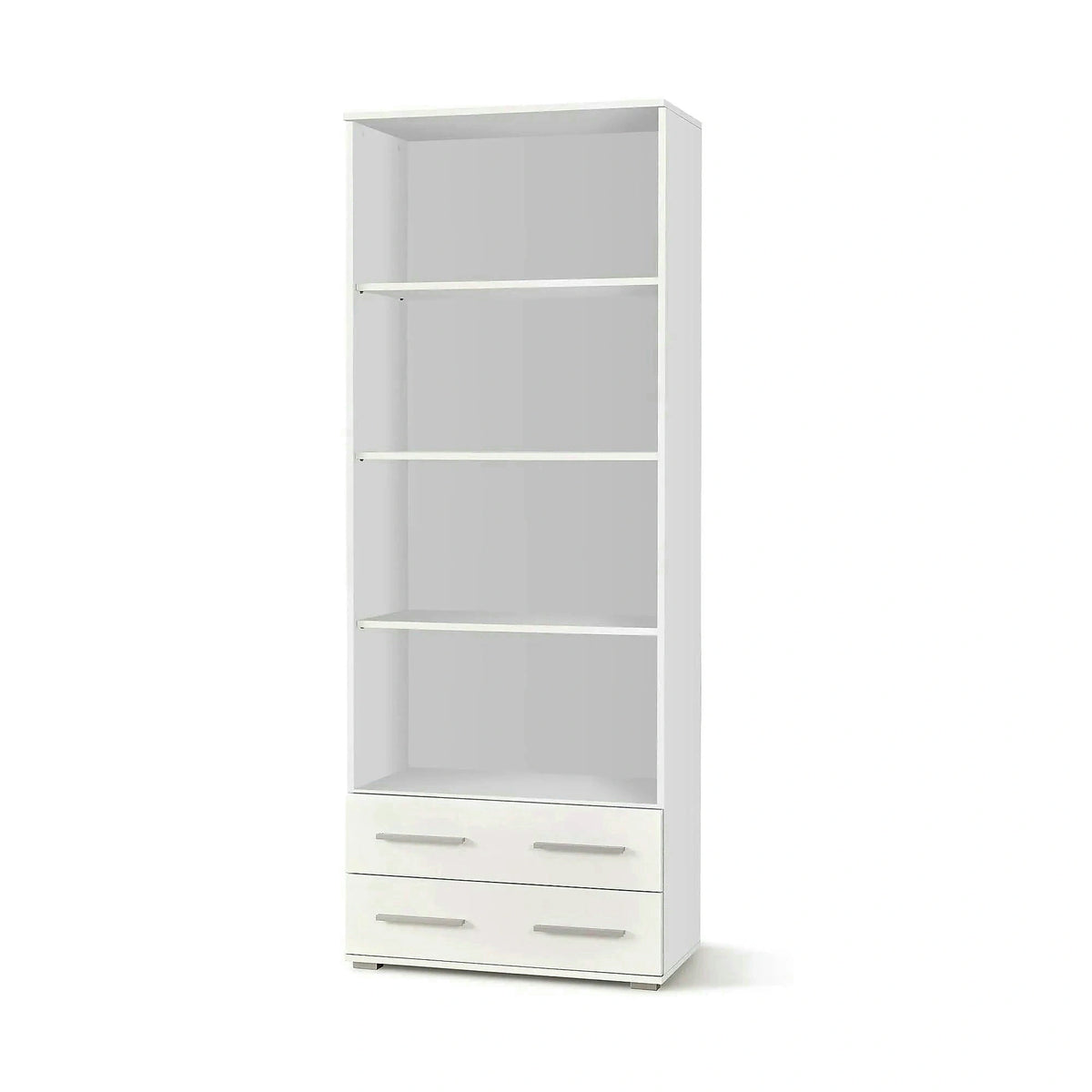 Biblioteca LIMA, alb, PAL laminat, 77x40x200 cm