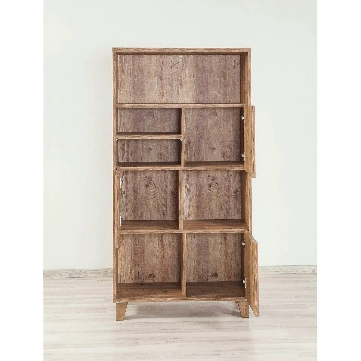 Biblioteca MARINA FLORA-753, pin atlantic, PAL melaminat, 80x36x155 cm