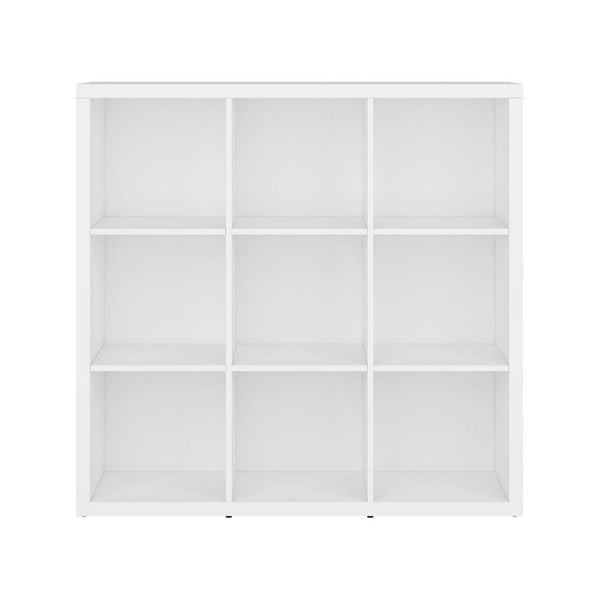 Biblioteca NEPO PLUS, alb, PAL, 114x39x111 cm