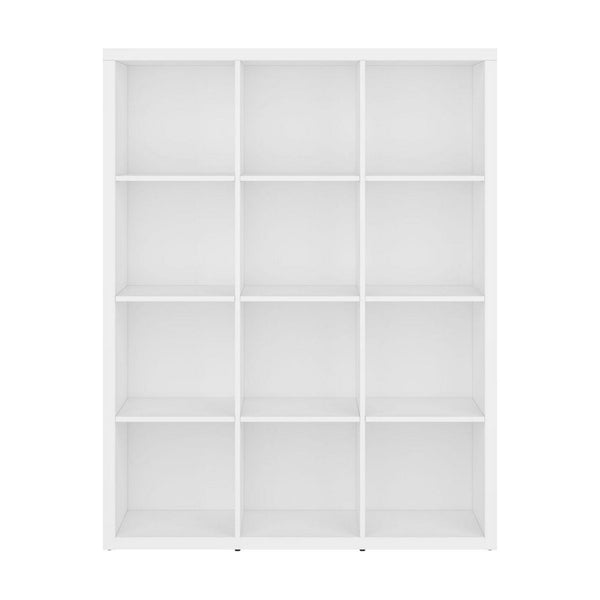 Biblioteca NEPO PLUS, alb, PAL, 114x39x147 cm