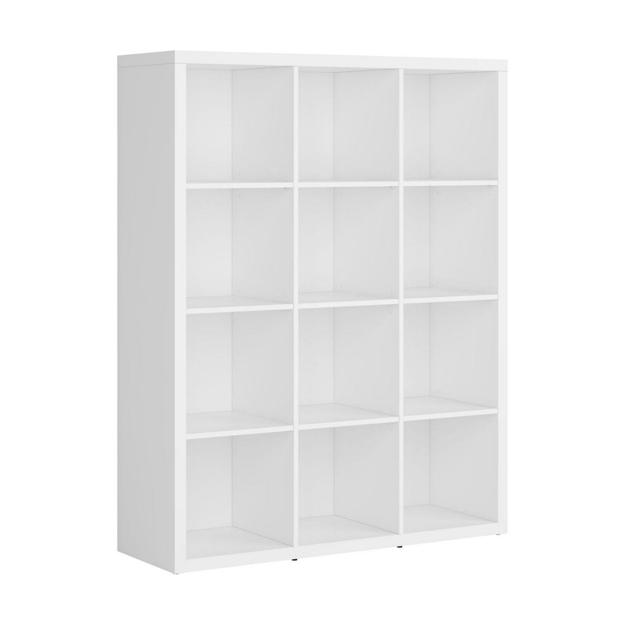 Biblioteca NEPO PLUS, alb, PAL, 114x39x147 cm