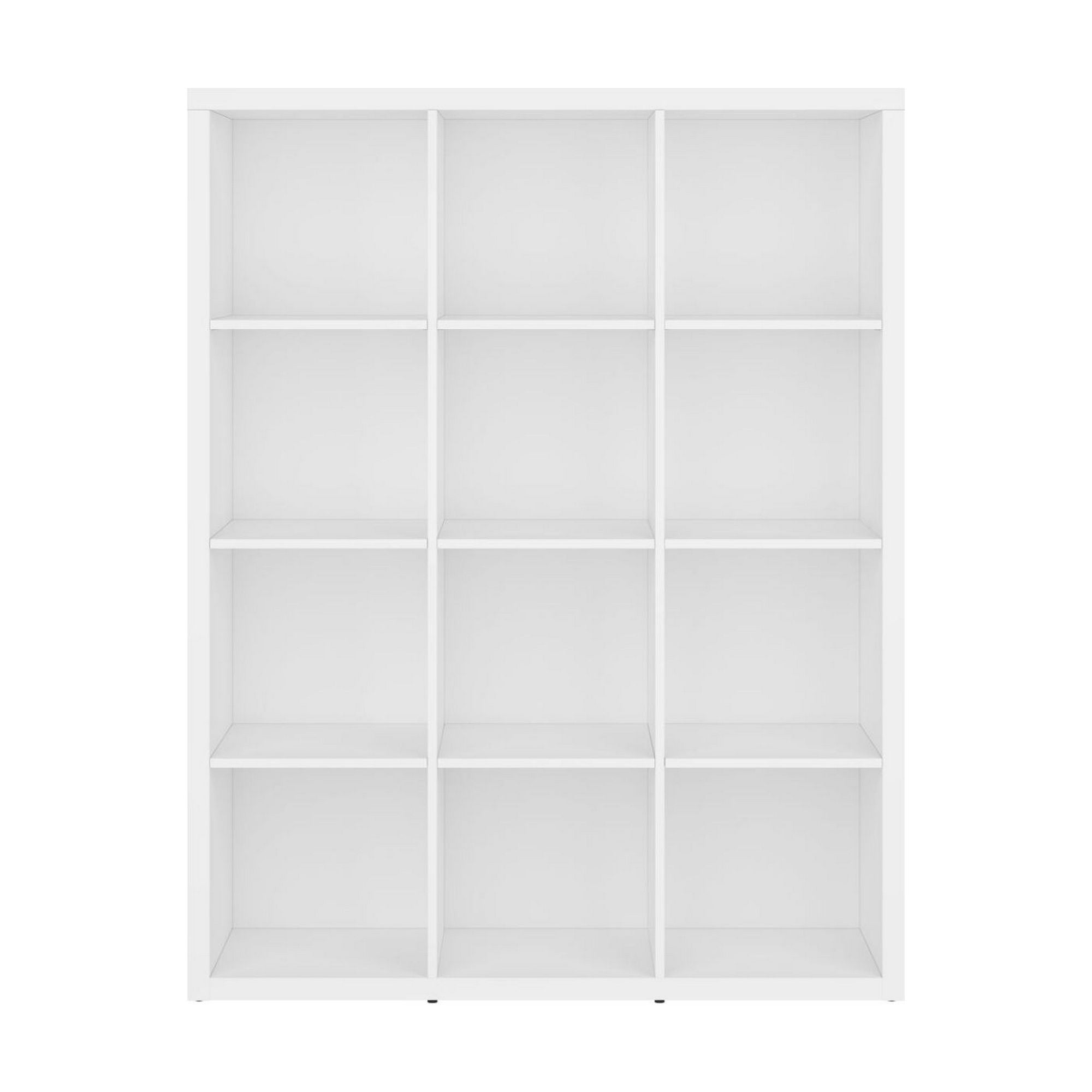 Biblioteca NEPO PLUS, alb, PAL, 114x39x147 cm