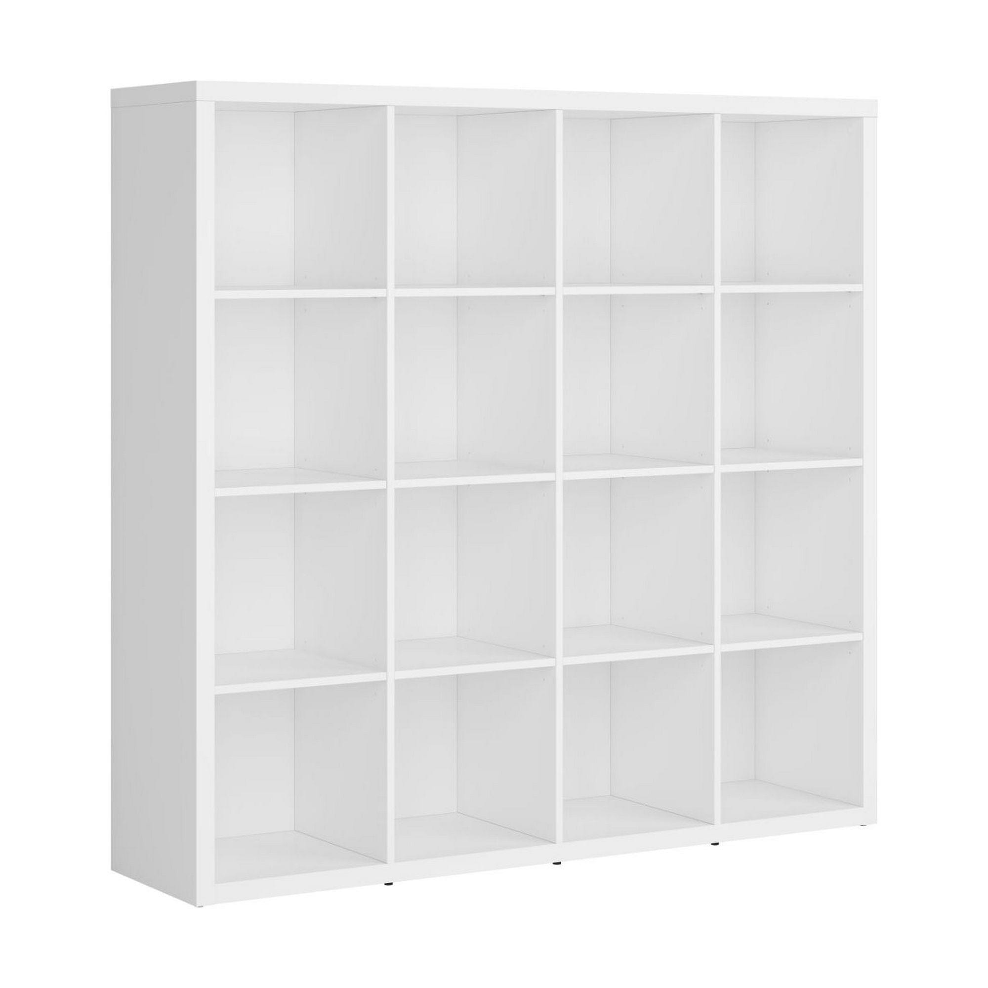 Biblioteca NEPO PLUS, alb, PAL, 151x39x147 cm
