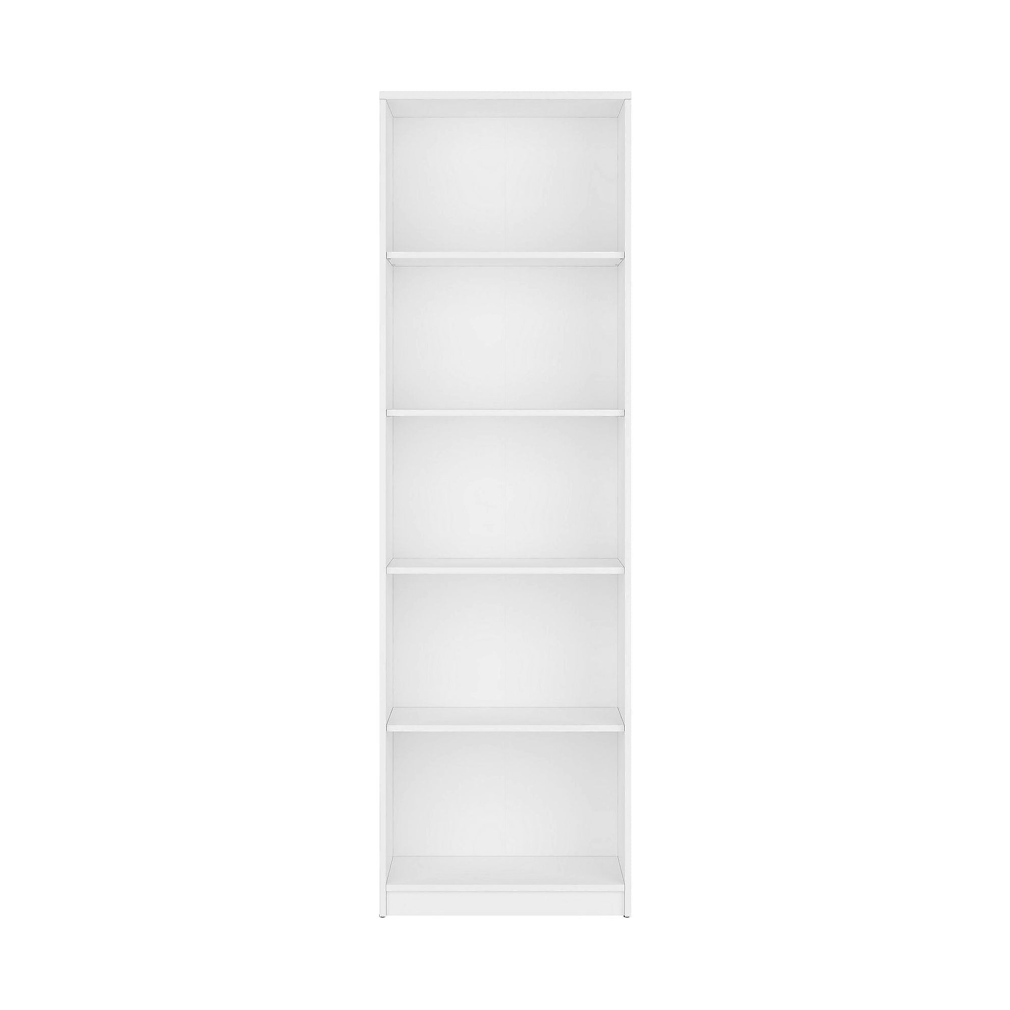 Biblioteca NEPO PLUS, alb, PAL, 60x34x197 cm