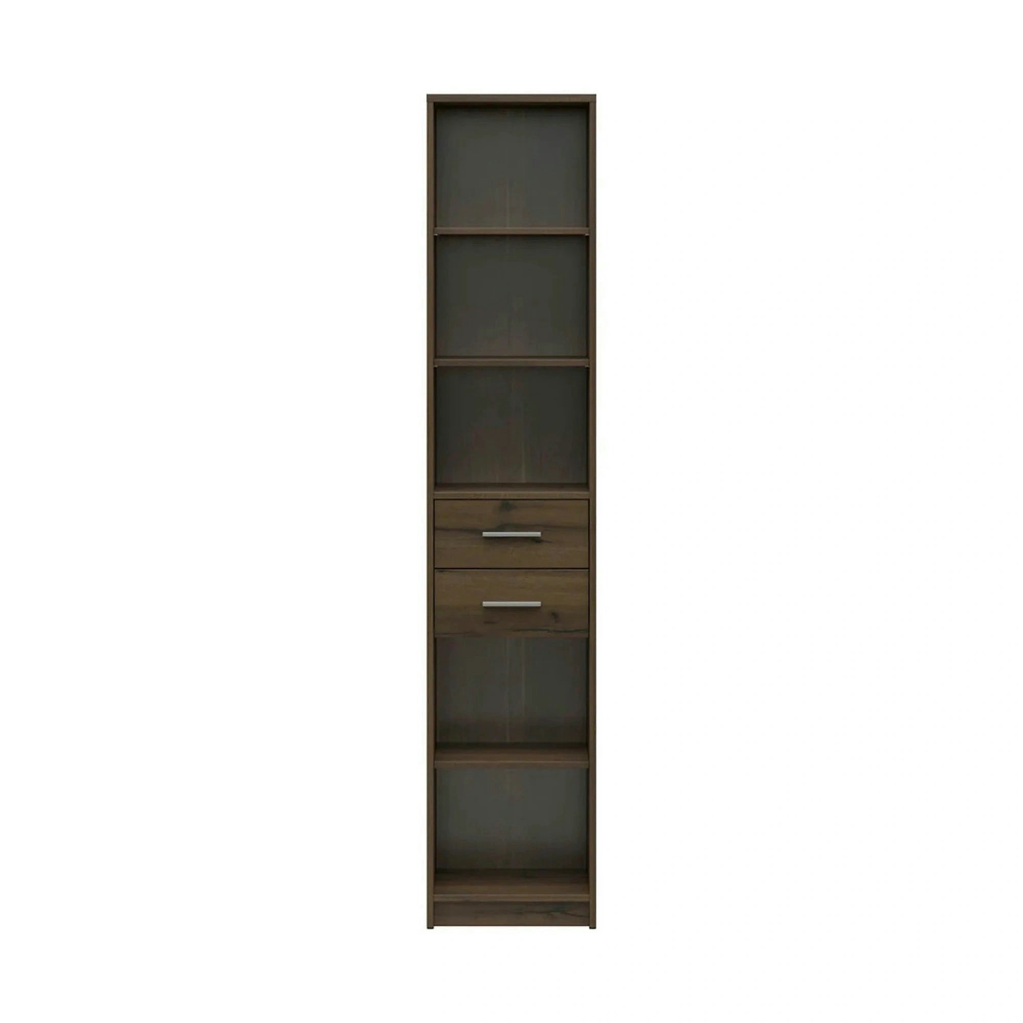 Biblioteca NEPO PLUS, stejar nobil, PAL laminat, 40x34x197 cm