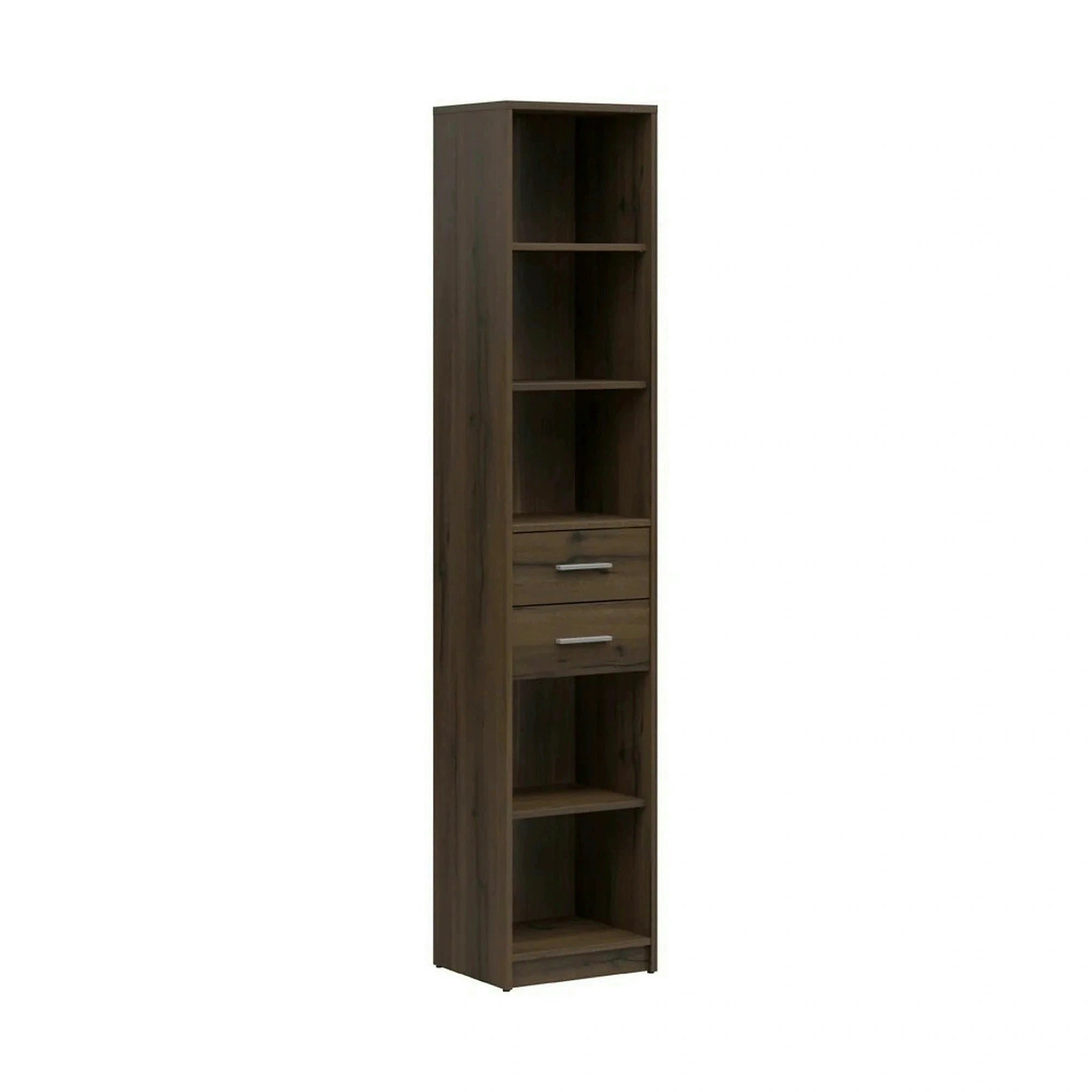Biblioteca NEPO PLUS, stejar nobil, PAL laminat, 40x34x197 cm