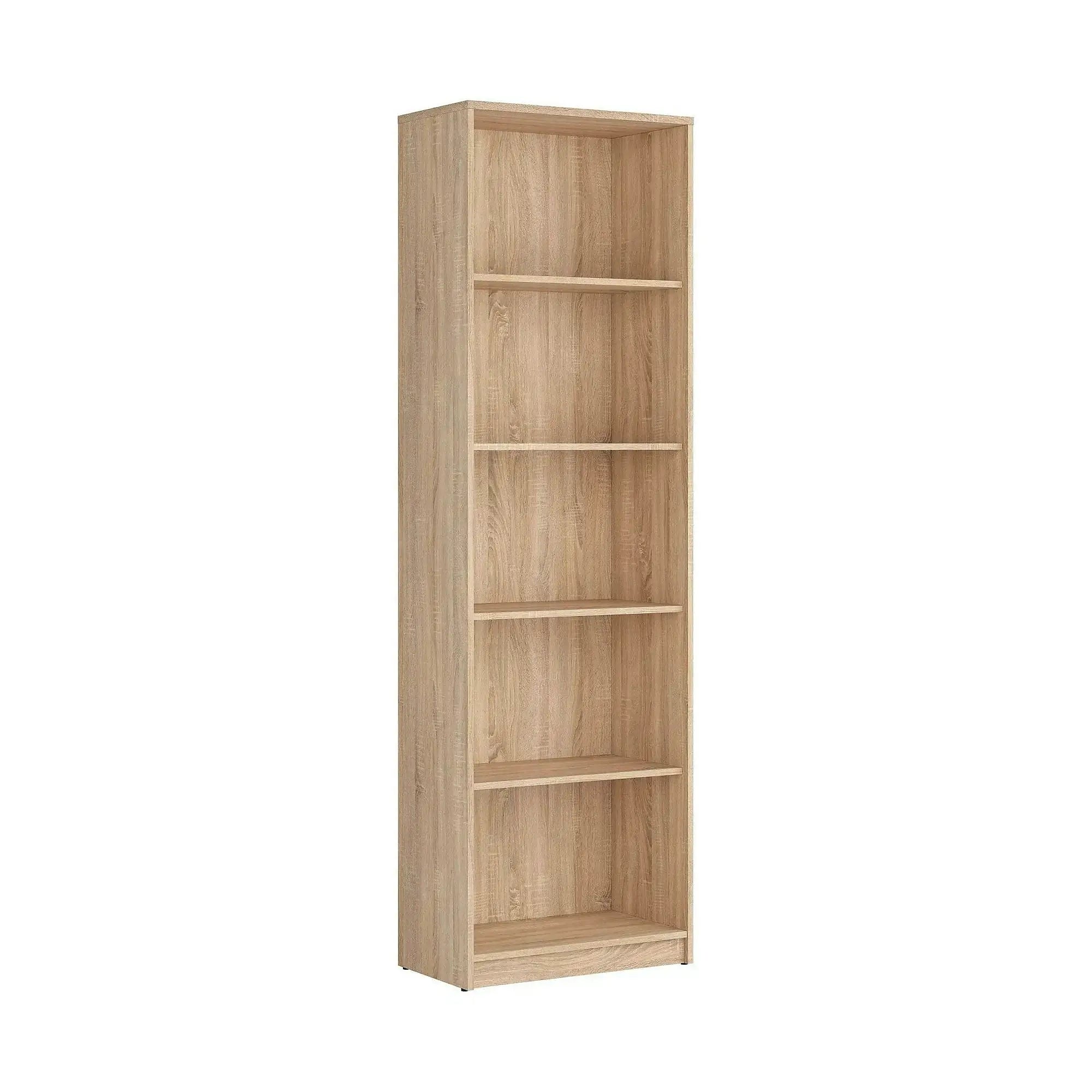 Biblioteca NEPO PLUS, stejar sonoma, PAL, 60x34x197 cm