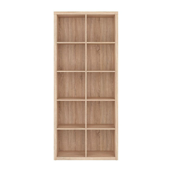 Biblioteca NEPO PLUS, stejar sonoma, PAL, 77x39x182 cm