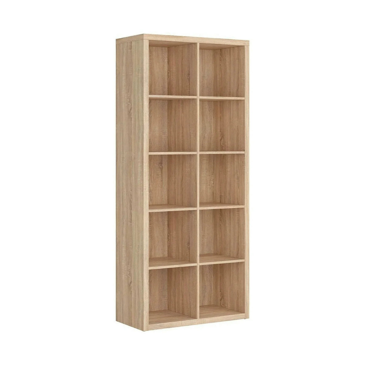 Biblioteca NEPO PLUS, stejar sonoma, PAL, 77x39x182 cm