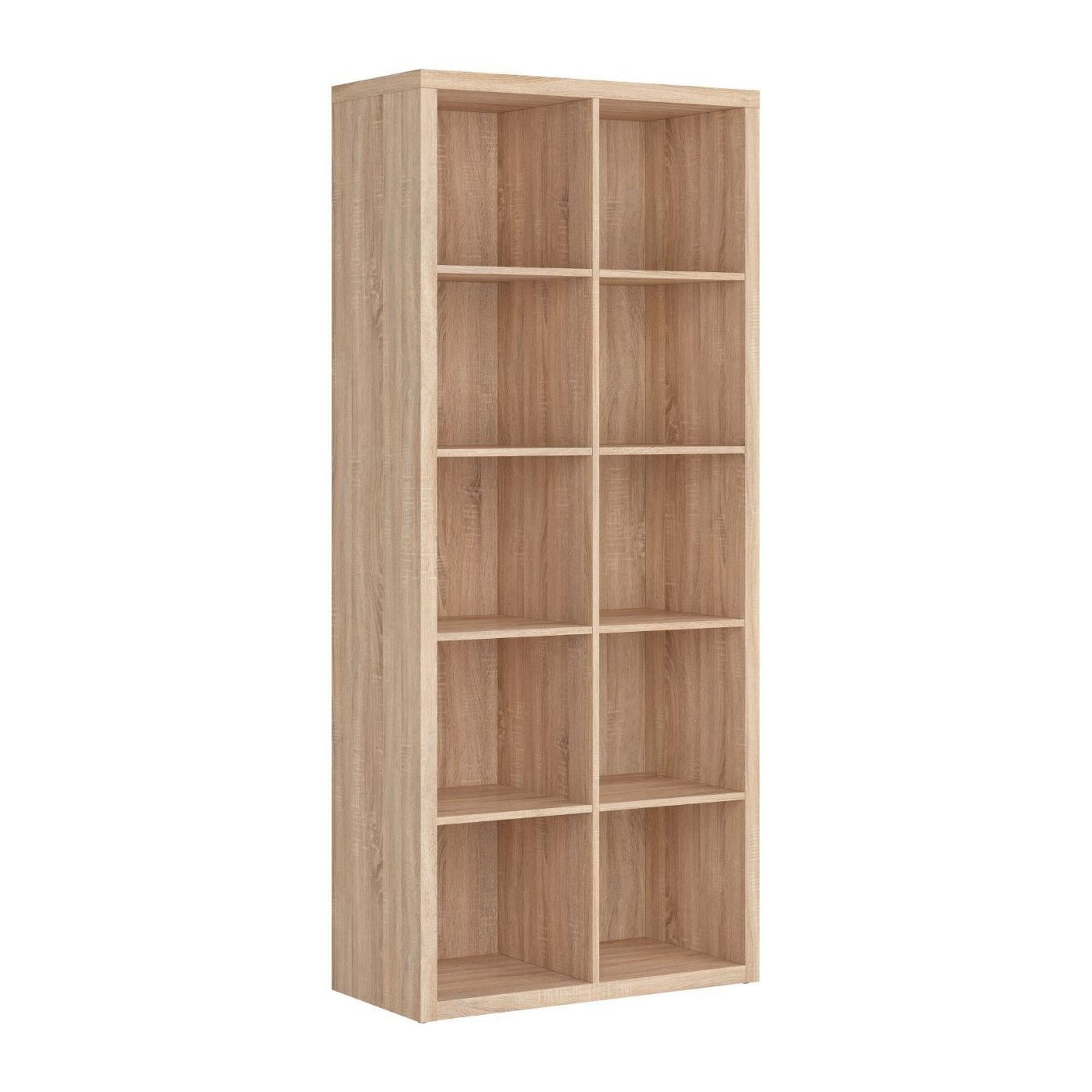 Biblioteca NEPO PLUS, stejar sonoma, PAL, 77x39x182 cm