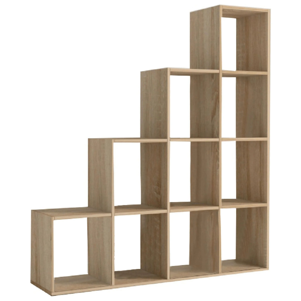 Biblioteca NORAH, stejar sonoma, PAL melaminat, 139x33x144 cm