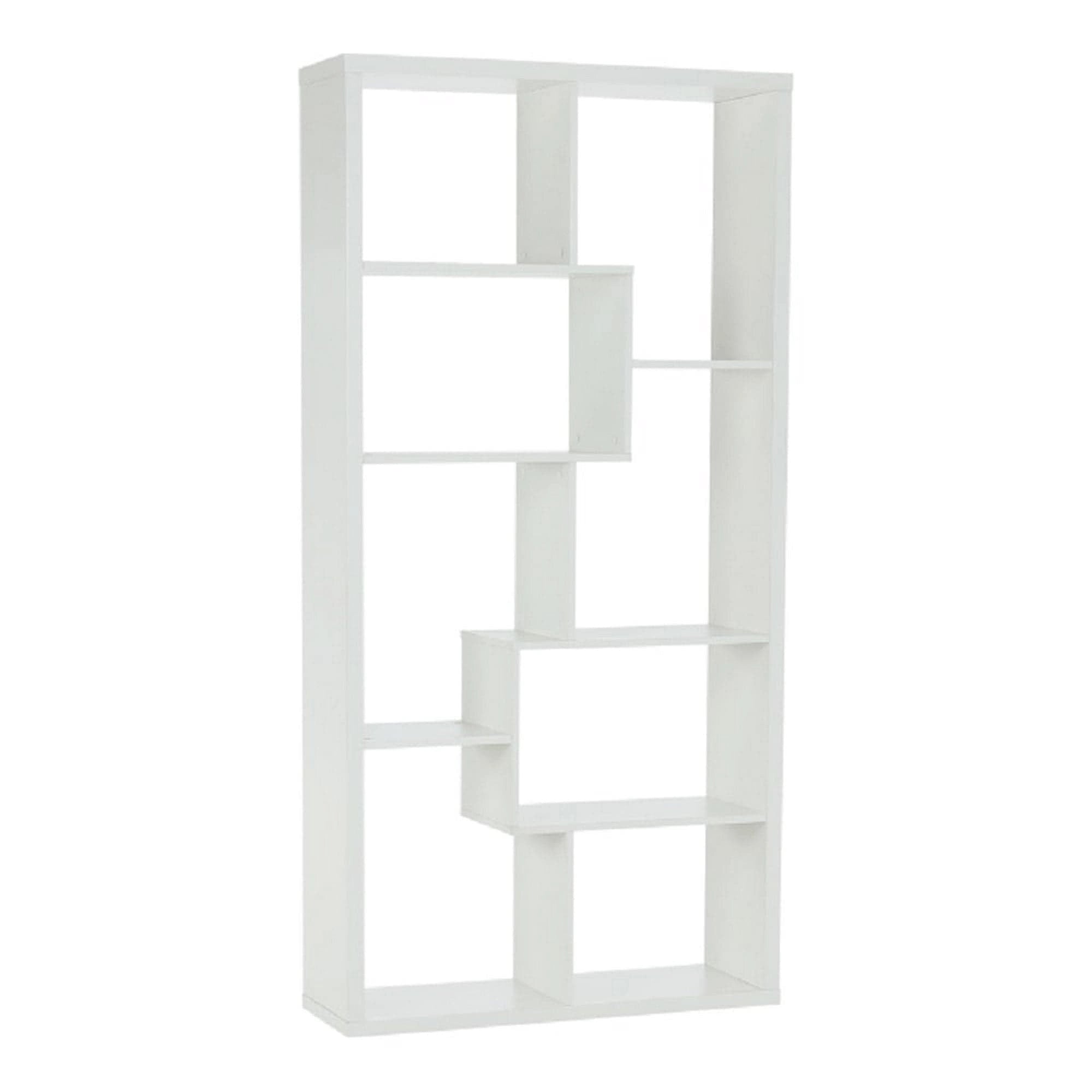 Biblioteca ODYN, alb, PAL, 89x29x180 cm