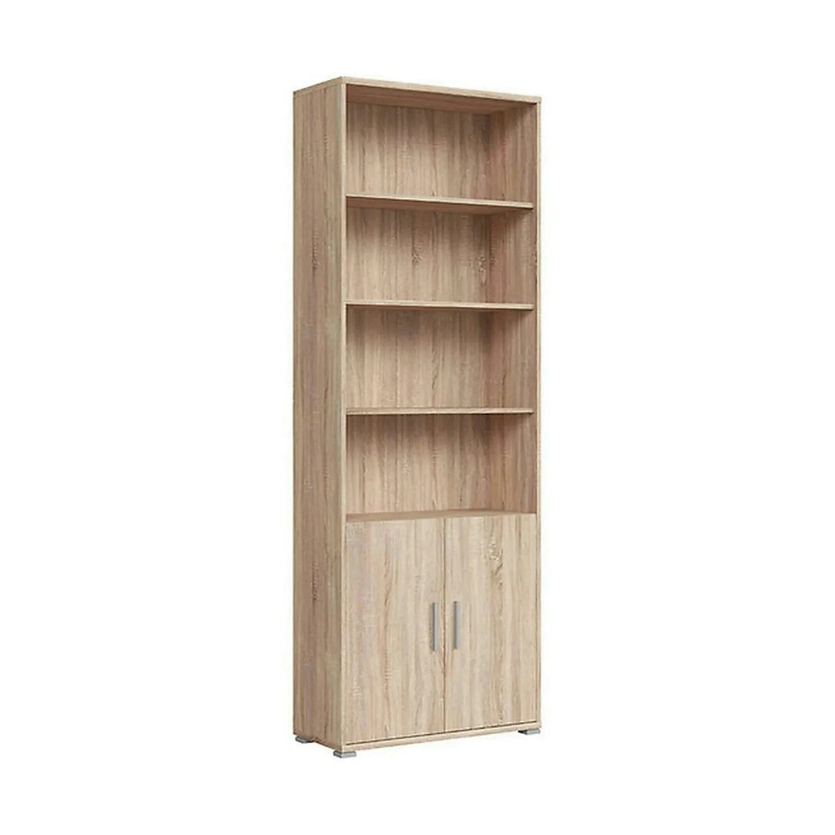 Biblioteca OFFICE, stejar sonoma, PAL laminat, cu 2 usi, 79x35x221 cm