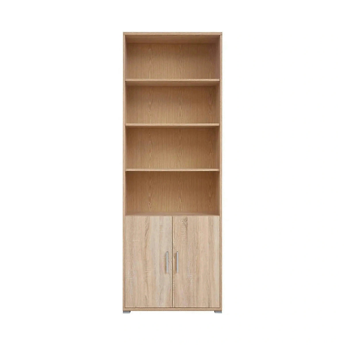 Biblioteca OFFICE, stejar sonoma, PAL laminat, cu 2 usi, 79x35x221 cm