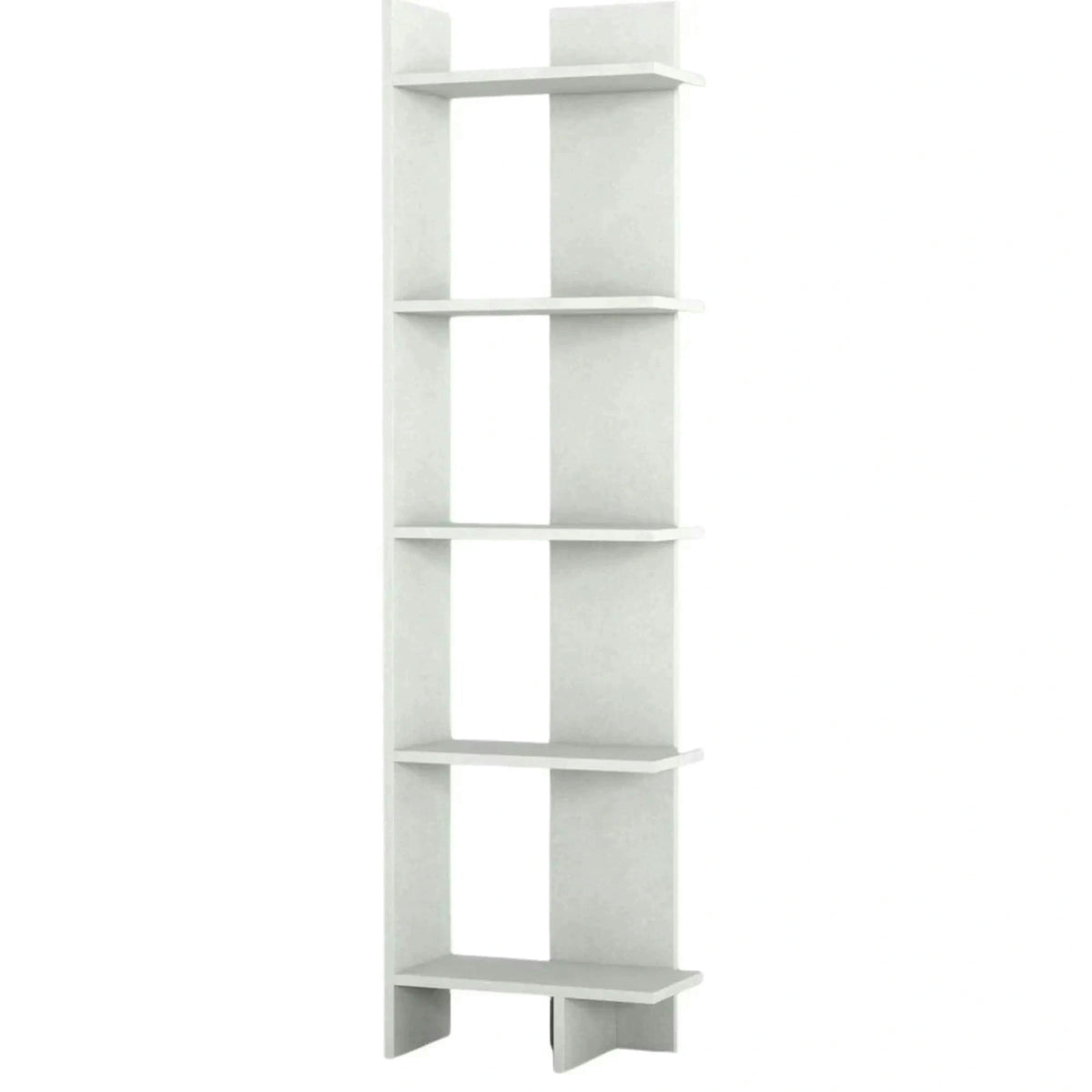 Biblioteca PERLA, alb, PAL melaminat, 49x22x170 cm