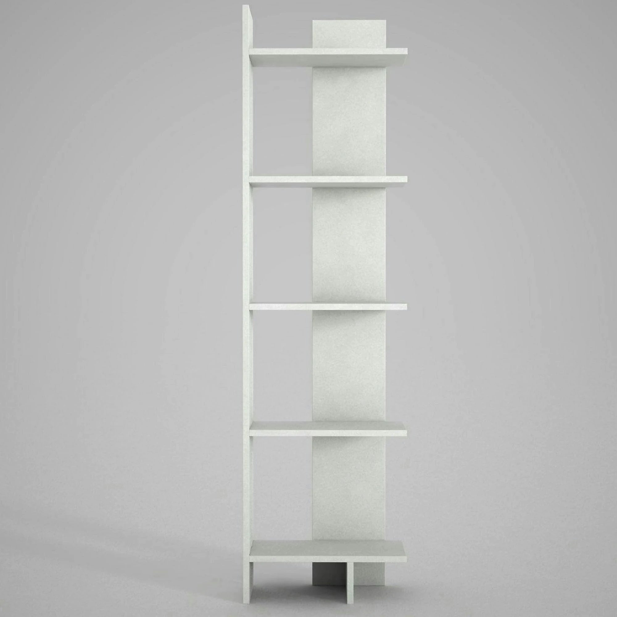 Biblioteca PERLA, alb, PAL melaminat, 49x22x170 cm
