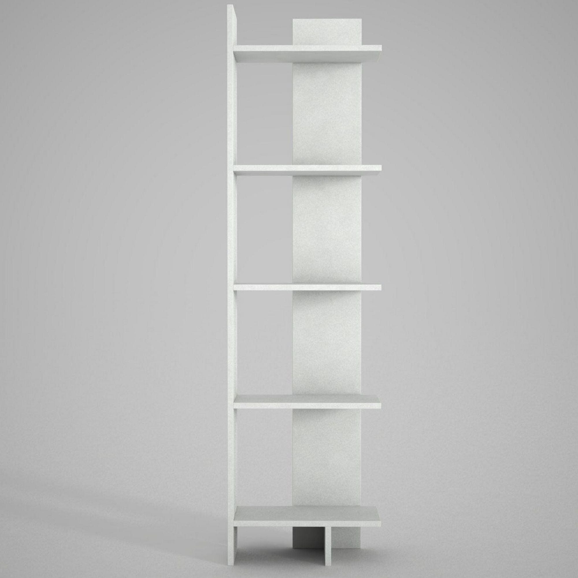 Biblioteca PERLA, alb, PAL melaminat, 49x22x170 cm