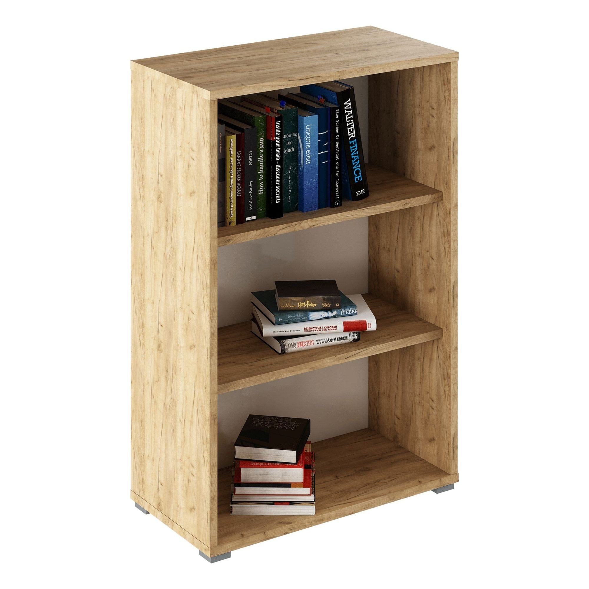 Biblioteca RIOMA TYP 04, stejar artisan, DTD laminat, 75x38x112 cm