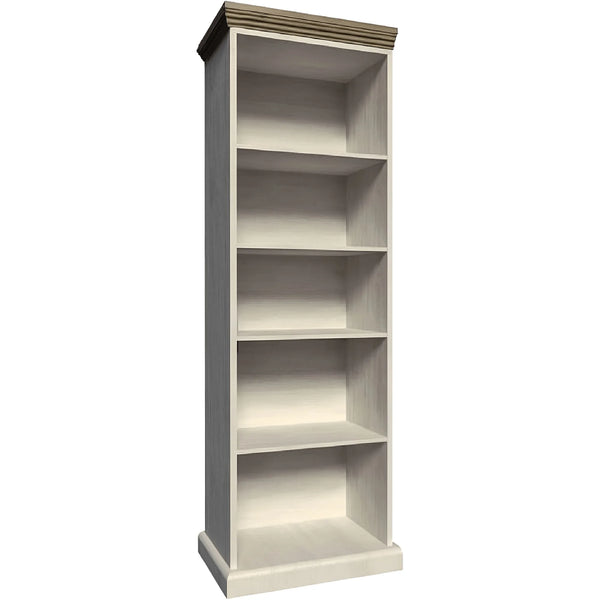 Biblioteca ROYAL RW, pin nordic/stejar salbatic, PAL melaminat, 68x39x187 cm