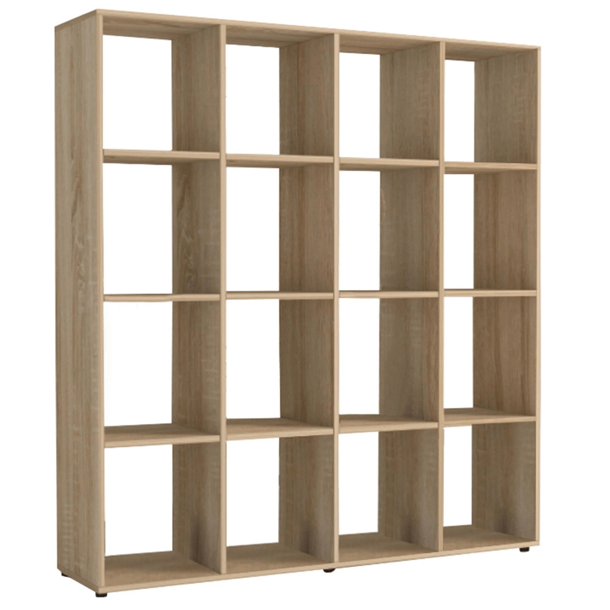 Biblioteca SARAH, stejar sonoma, PAL melaminat, 139x33x144 cm