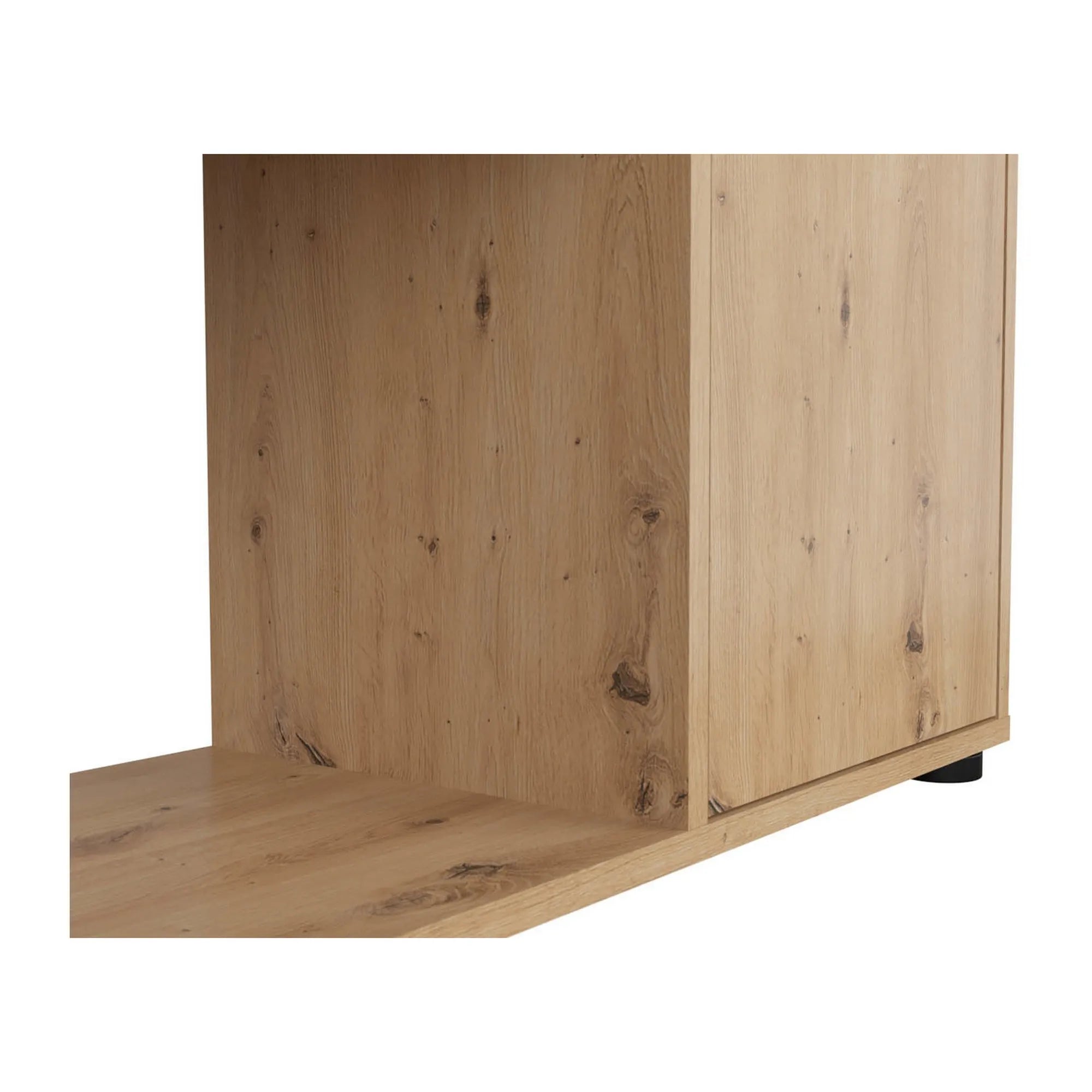 Biblioteca SPACE OFFICE, stejar artisan, PAL laminat, 120x37x203 cm