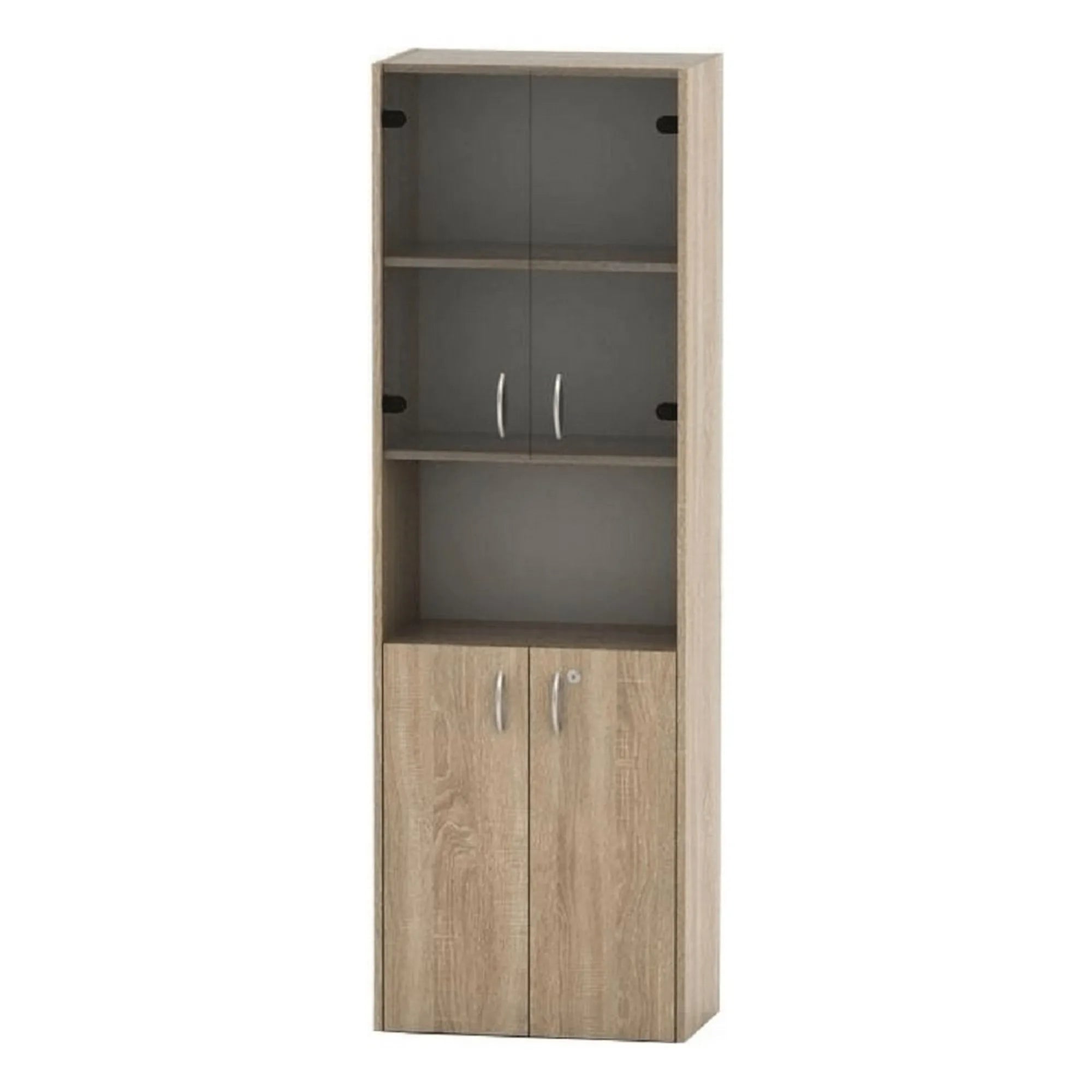 Biblioteca TEMPO ASISTENT NEW 004, stejar sonoma, PAL melaminat, 57x34x175 cm