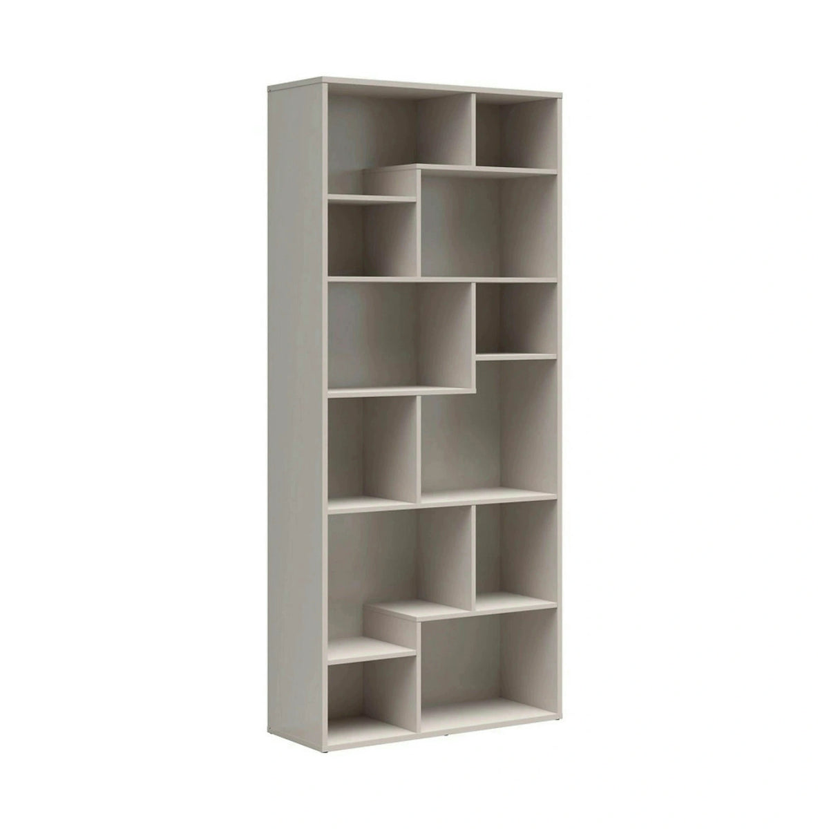 Biblioteca TETRIX, casmir, PAL melaminat, 88x34x198 cm
