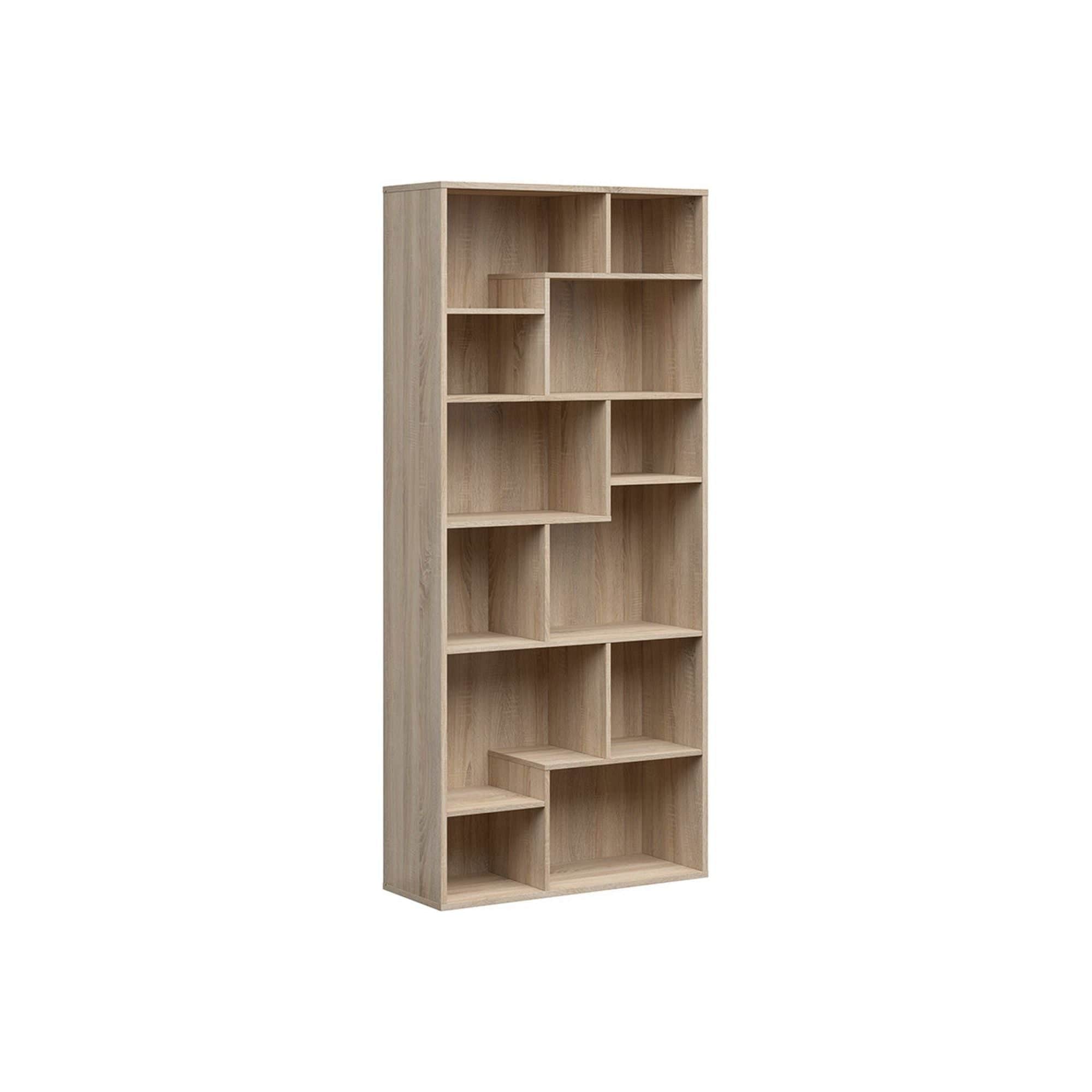 Biblioteca TETRIX, stejar sonoma, PAL melaminat, 88x34x198 cm