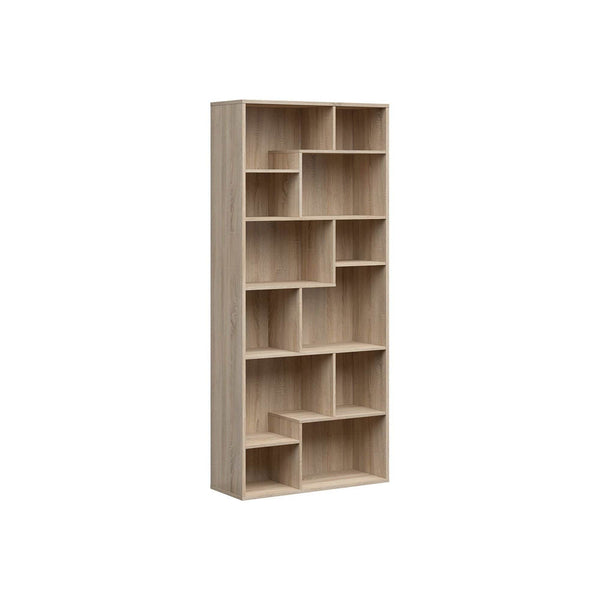 Biblioteca TETRIX, stejar sonoma, PAL melaminat, 88x34x198 cm