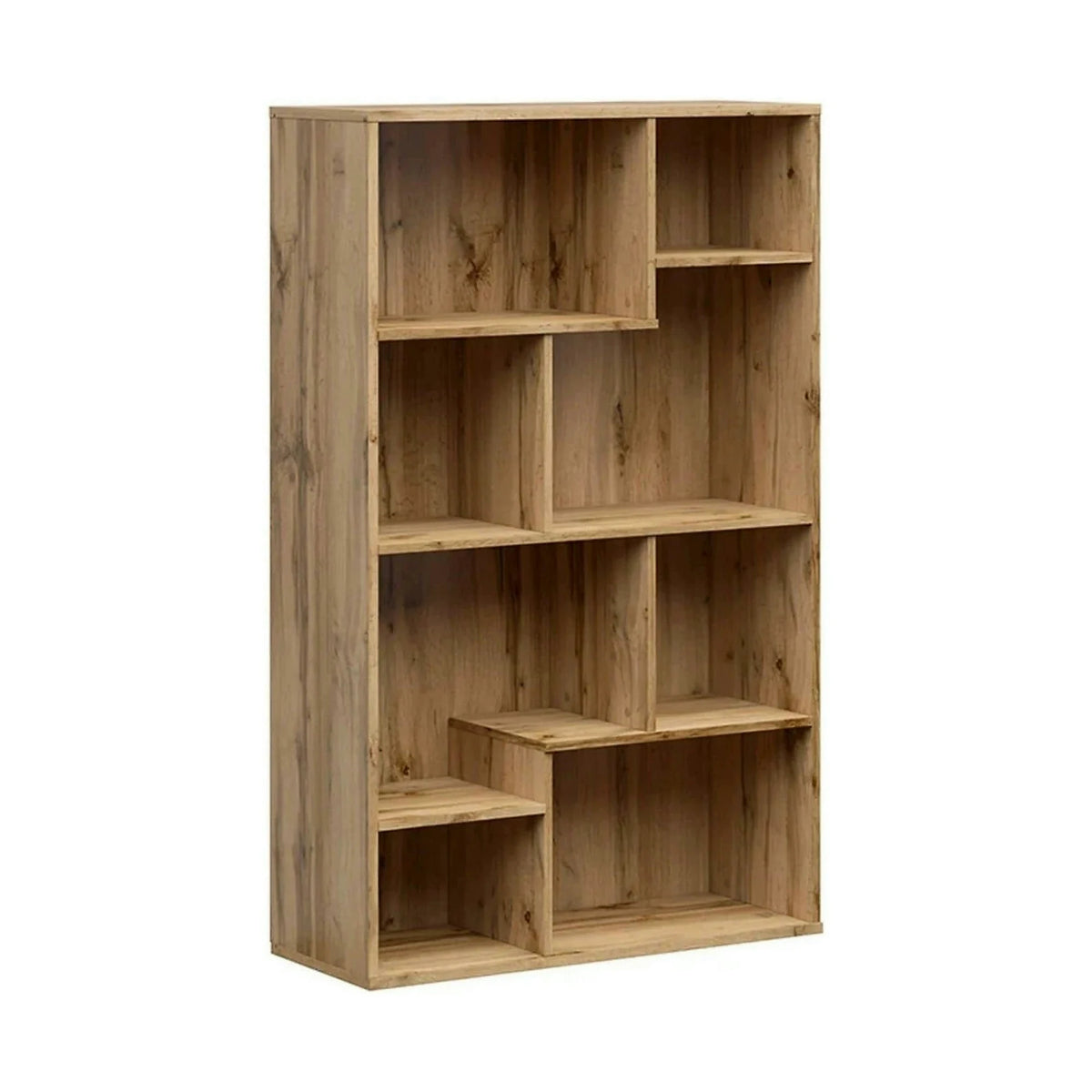 Biblioteca TETRIX, stejar wotan, PAL melaminat, 88x34x140 cm