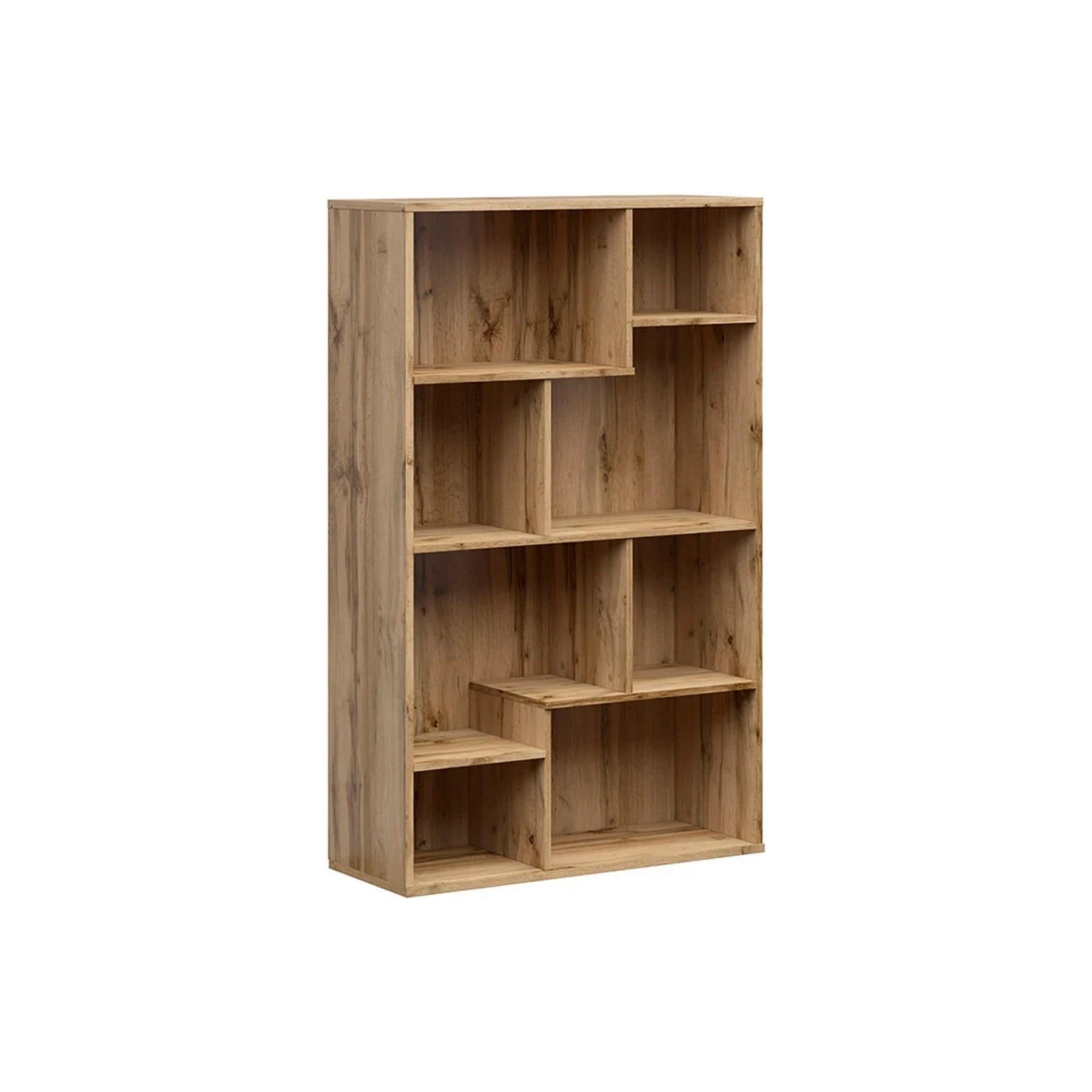 Biblioteca TETRIX, stejar wotan, PAL melaminat, 88x34x140 cm