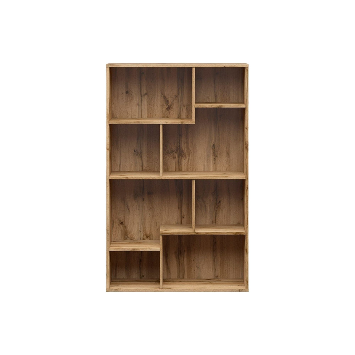 Biblioteca TETRIX, stejar wotan, PAL melaminat, 88x34x140 cm