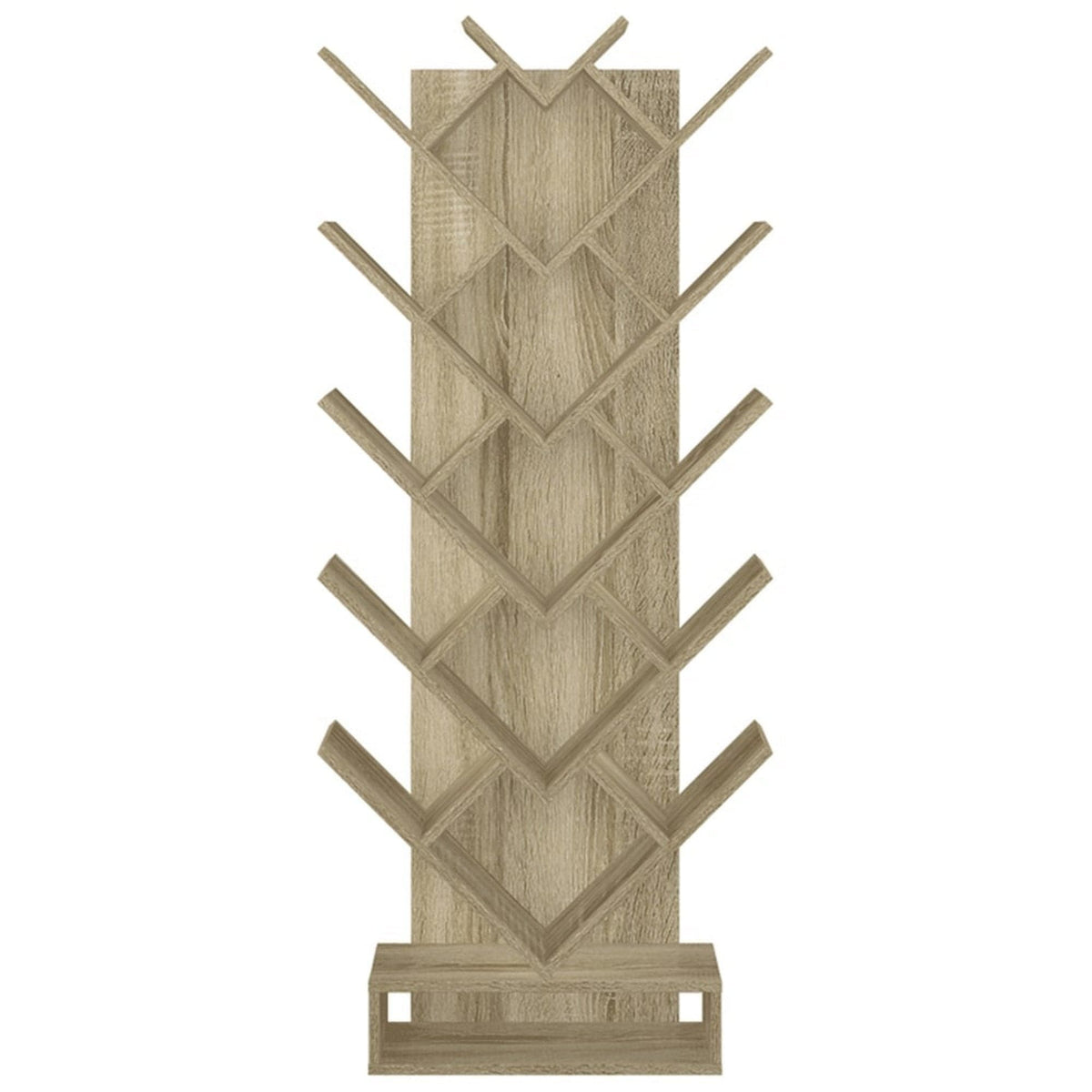 Biblioteca VEVEY, stejar, DTD laminat, 59x22x150 cm