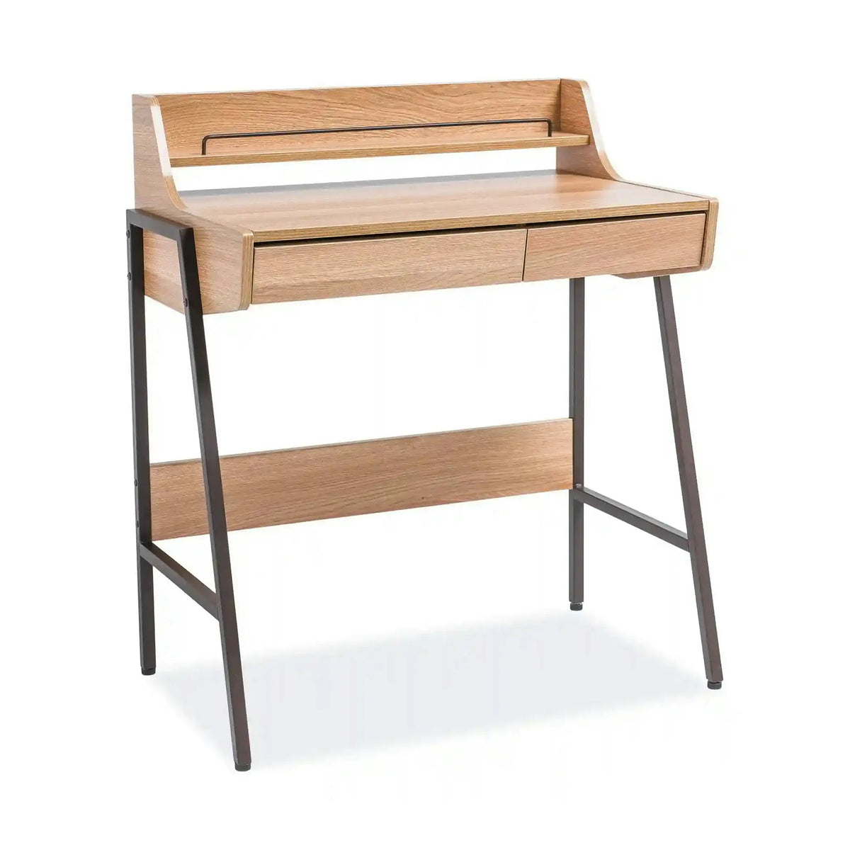 Birou B168, stejar/maro, 89x48x77 cm