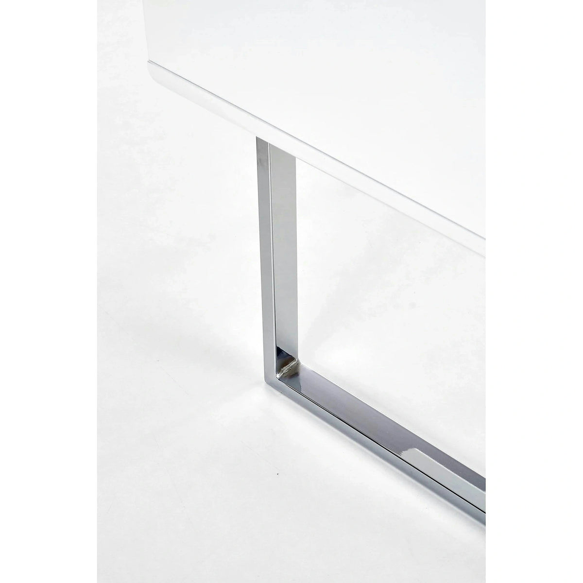 Birou B30, alb/crom, 120x55x76 cm