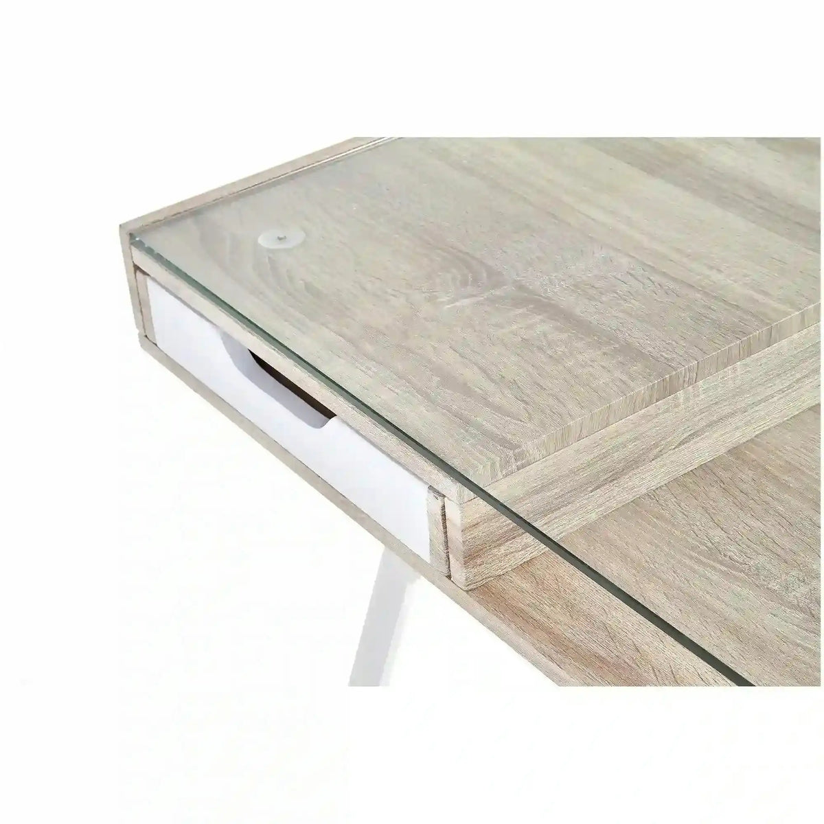 Birou B33, stejar sonoma/alb, 120x60x76 cm