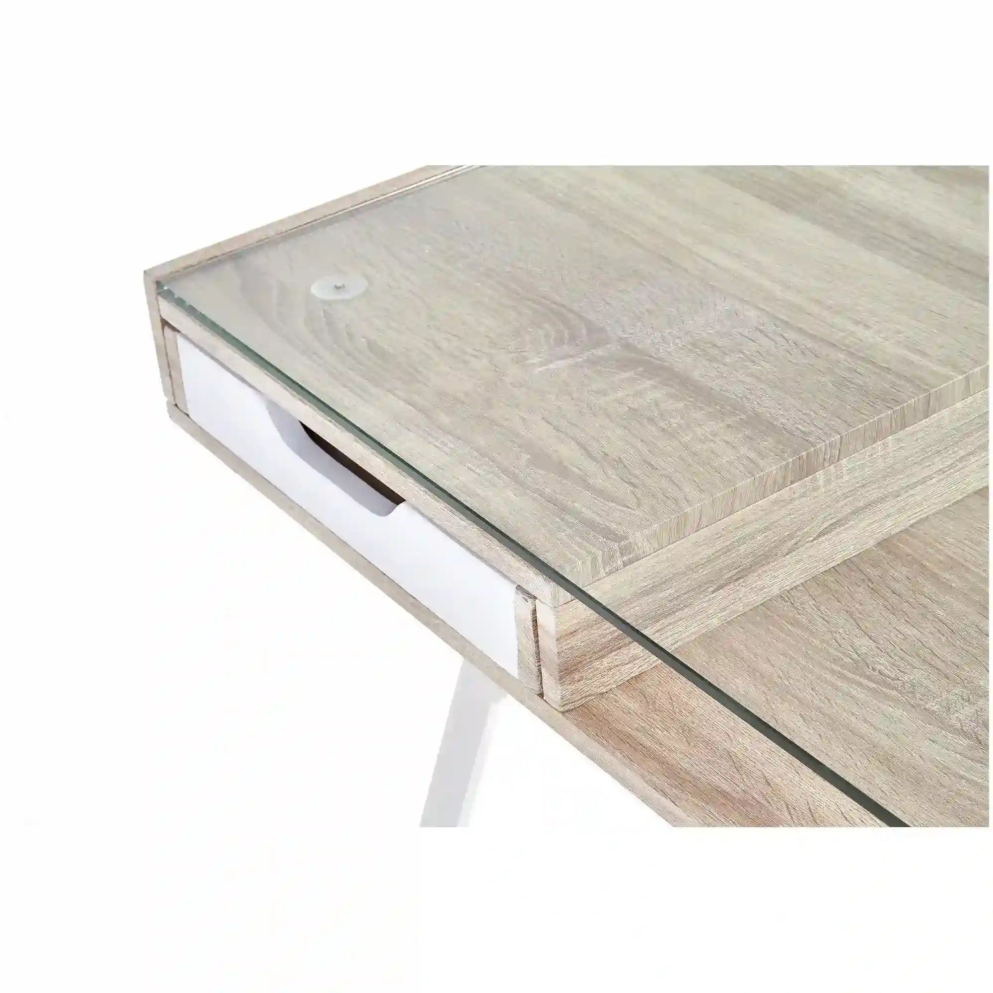 Birou B33, stejar sonoma/alb, 120x60x76 cm