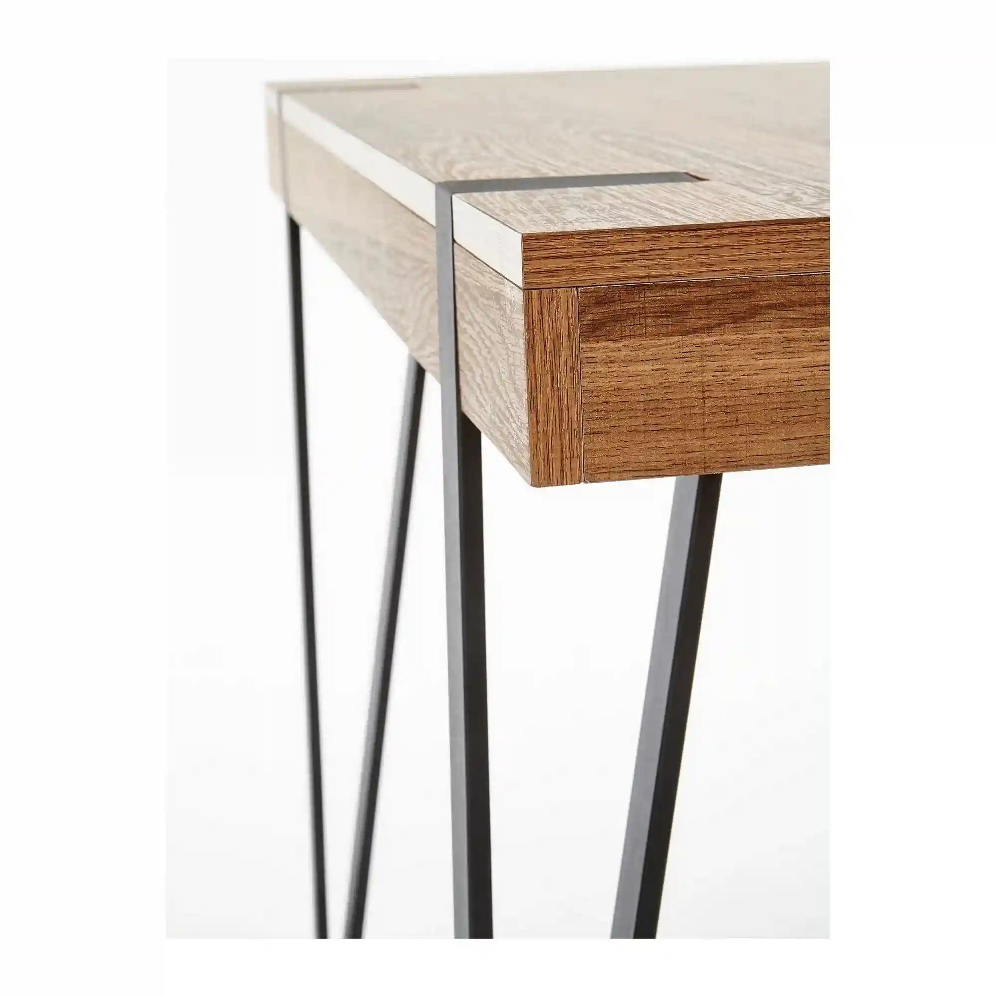 Birou B39, nuc/negru, 110x55x76 cm