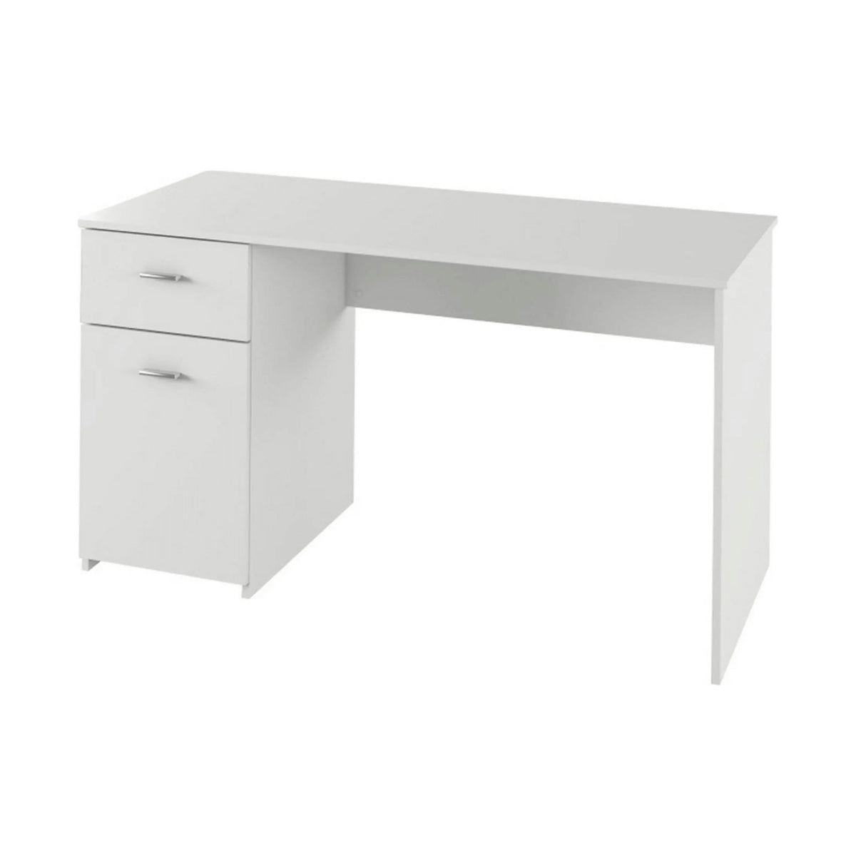Birou BANY, alb, DTD laminat, 140x60x76 cm