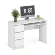 Birou CINO, alb, PAL laminat, 120x50x77 cm