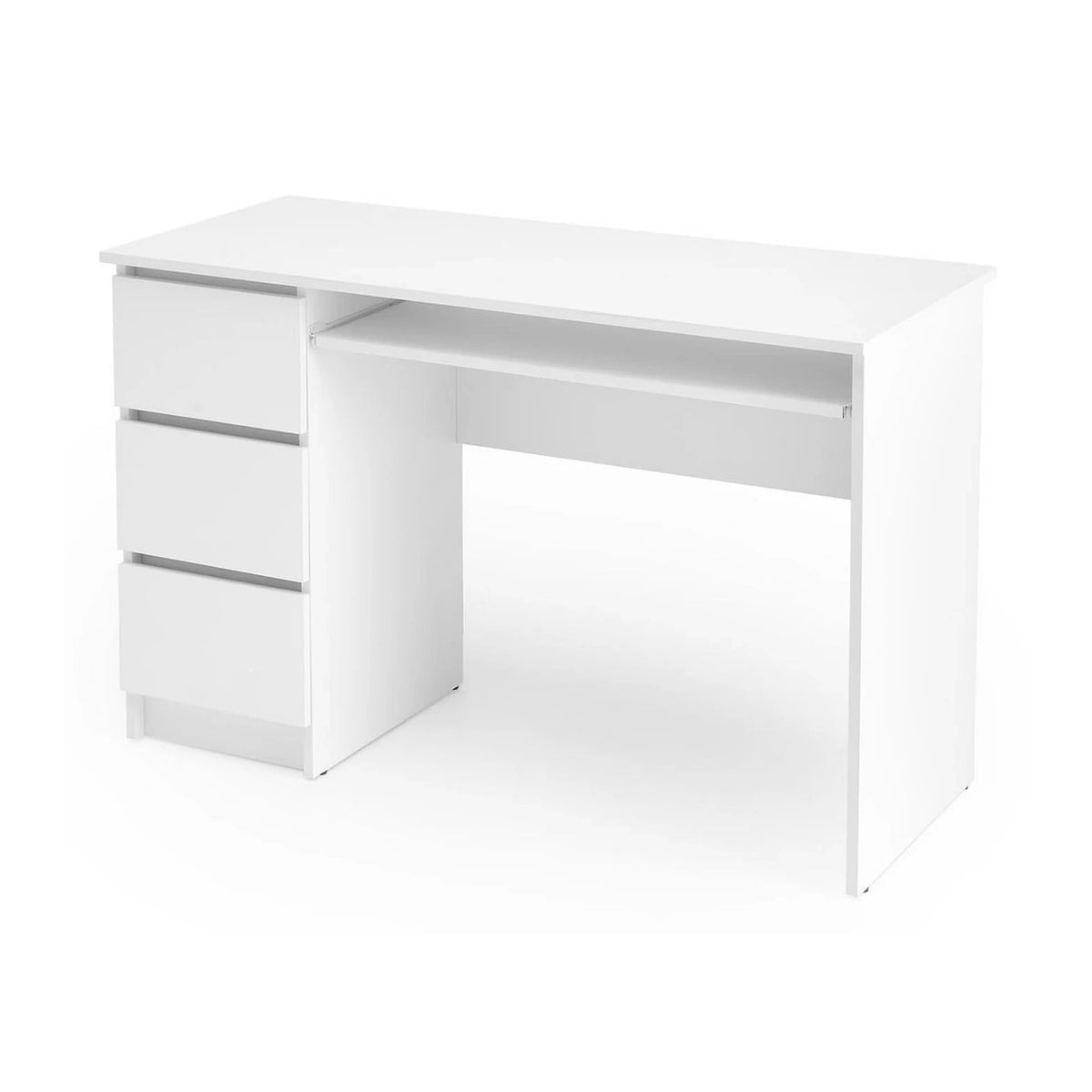 Birou CINO, alb, PAL laminat, 120x50x77 cm